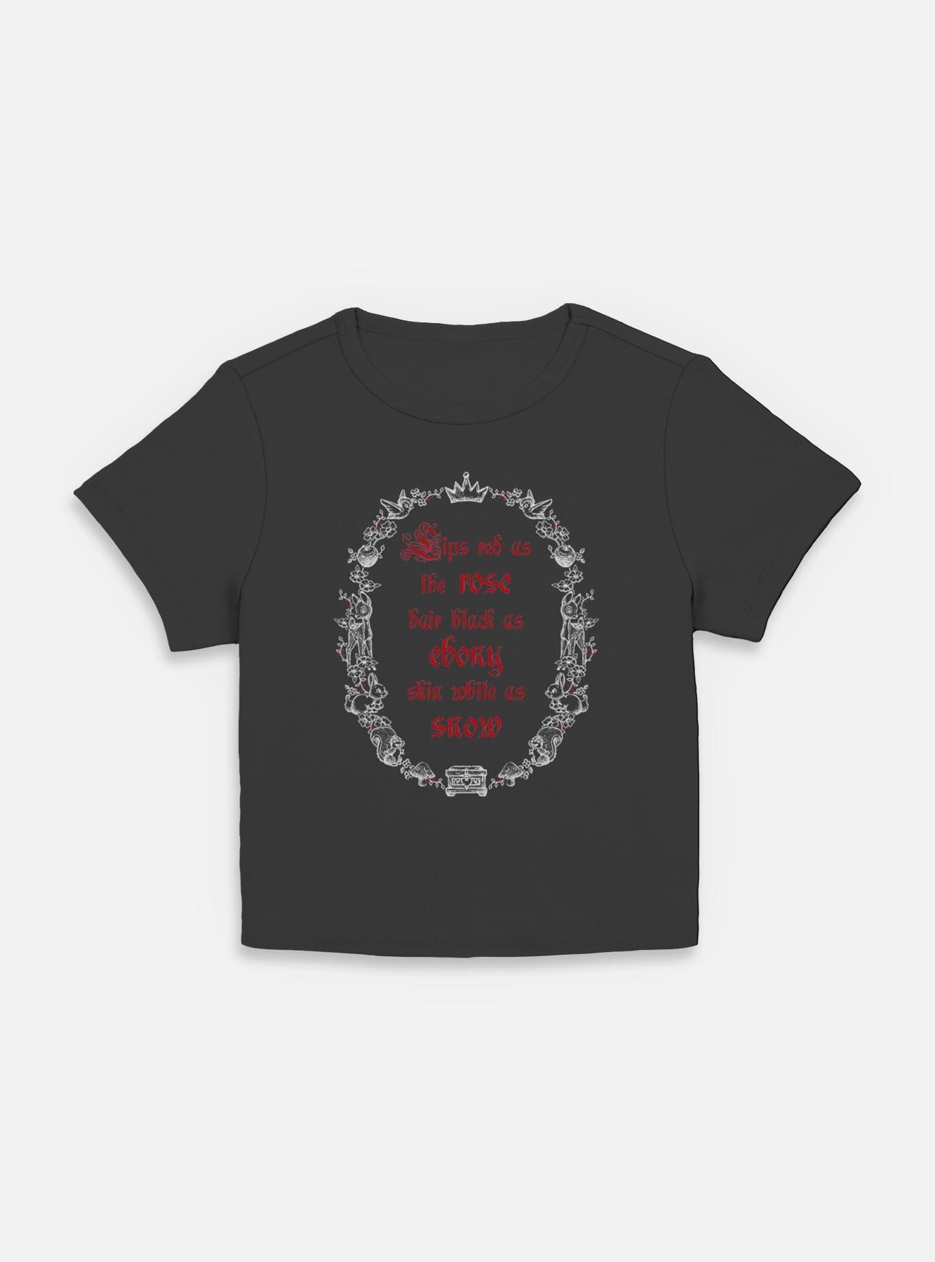 Disney Snow White and the Seven Dwarfs Poem Frame Women Baby T-Shirt, BLACK, hi-res