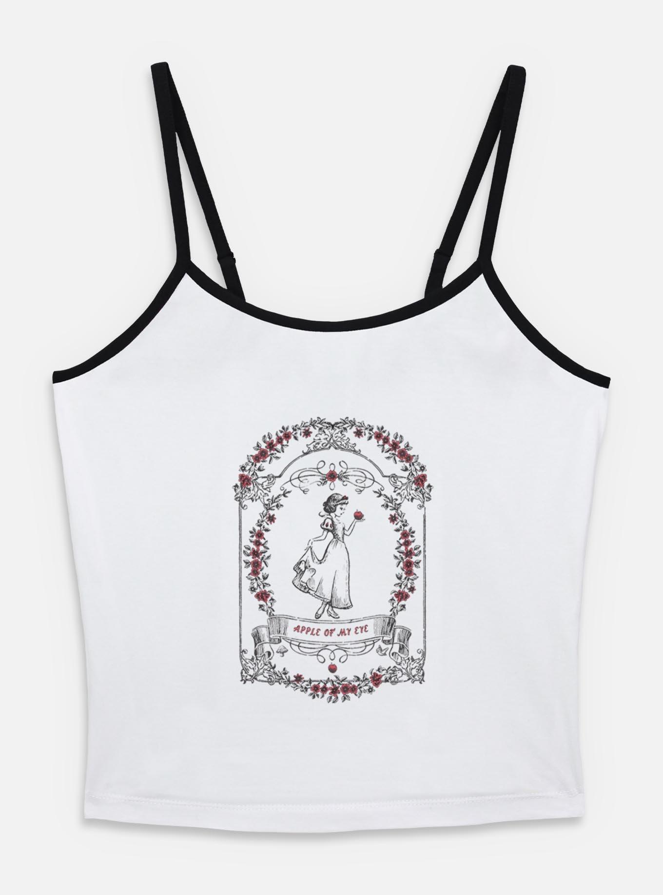 Disney Snow White and the Seven Dwarfs Apple Of My Eye Womens Cami, WHITE, hi-res