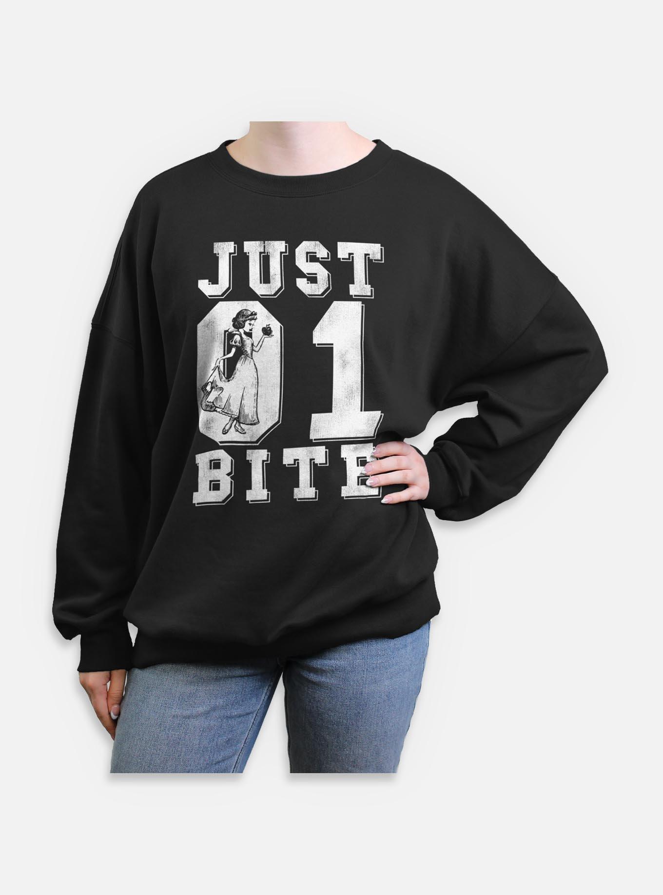 Disney Snow White and the Seven Dwarfs Just 01 Bite Womens Oversized Sweatshirt, , hi-res