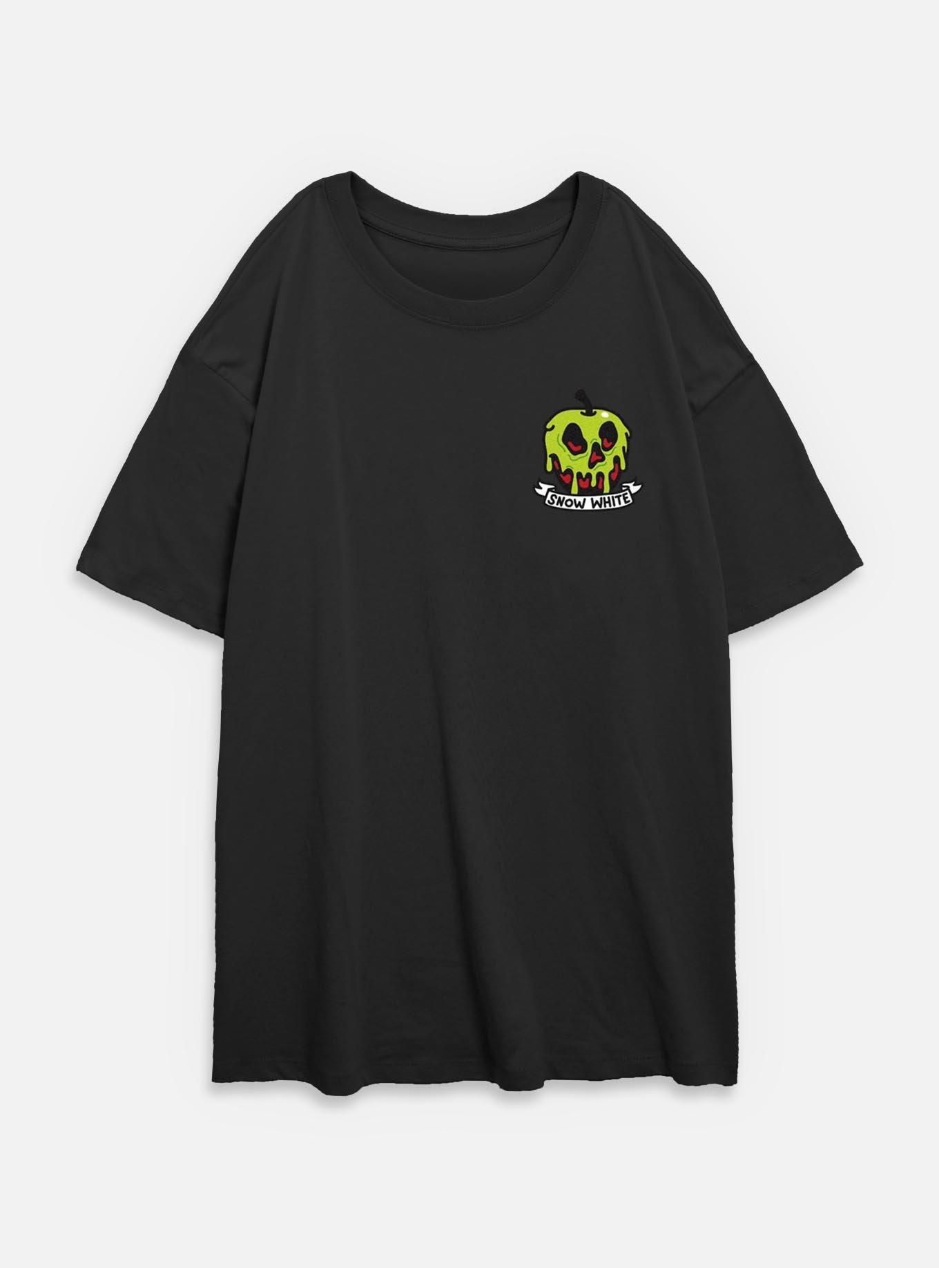 Disney Snow White and the Seven Dwarfs Poisoned Apple Crest Womens Oversized T-Shirt, , hi-res