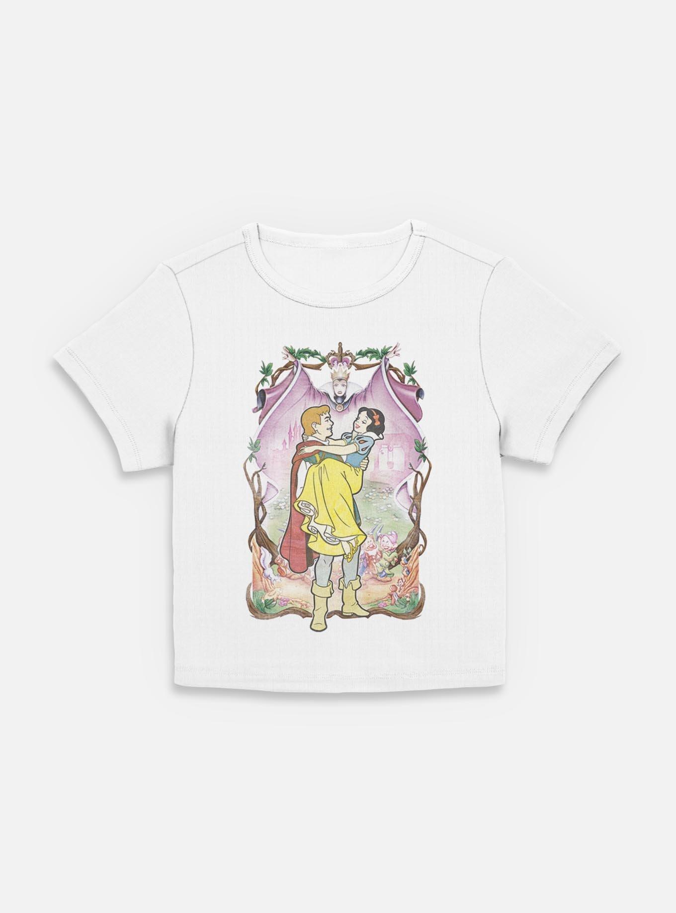 Disney Snow White and the Seven Dwarfs In Love Poster Women Baby T-Shirt, EGRET, hi-res