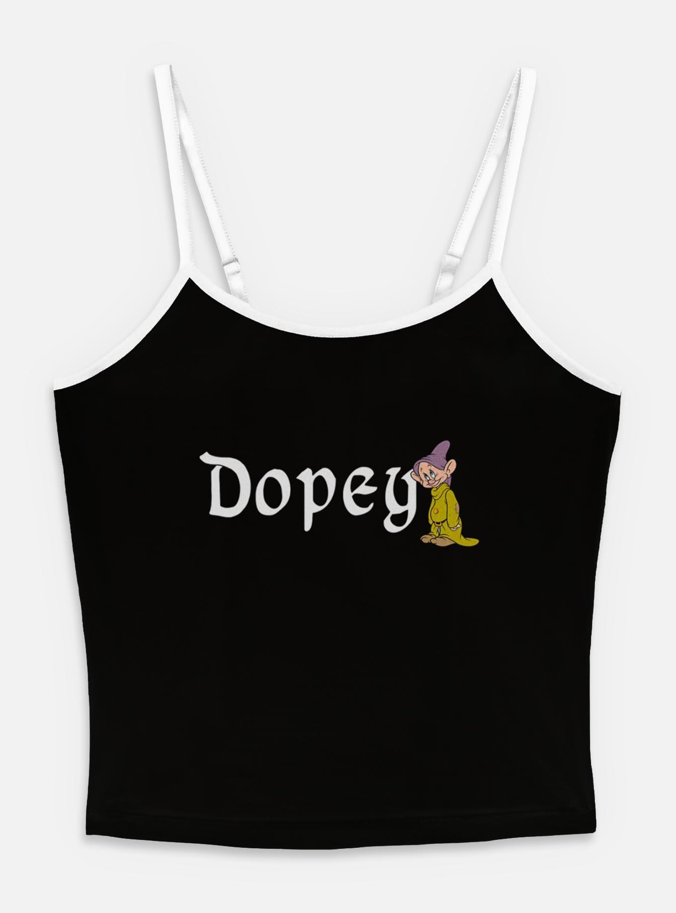 Disney Snow White and the Seven Dwarfs Dopey Character Womens Cami, BLACK, hi-res