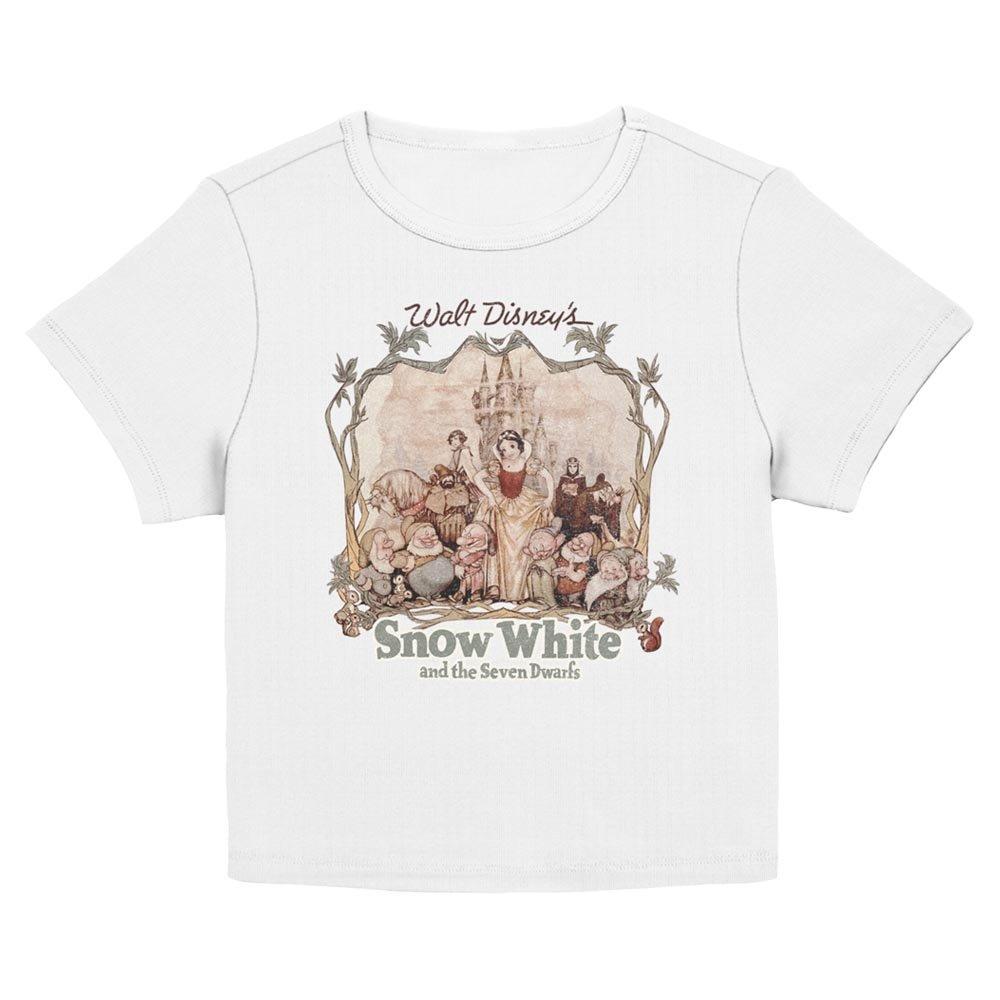 Disney Snow White and the Seven Dwarfs Retro Portrait Women Baby T-Shirt, EGRET, hi-res