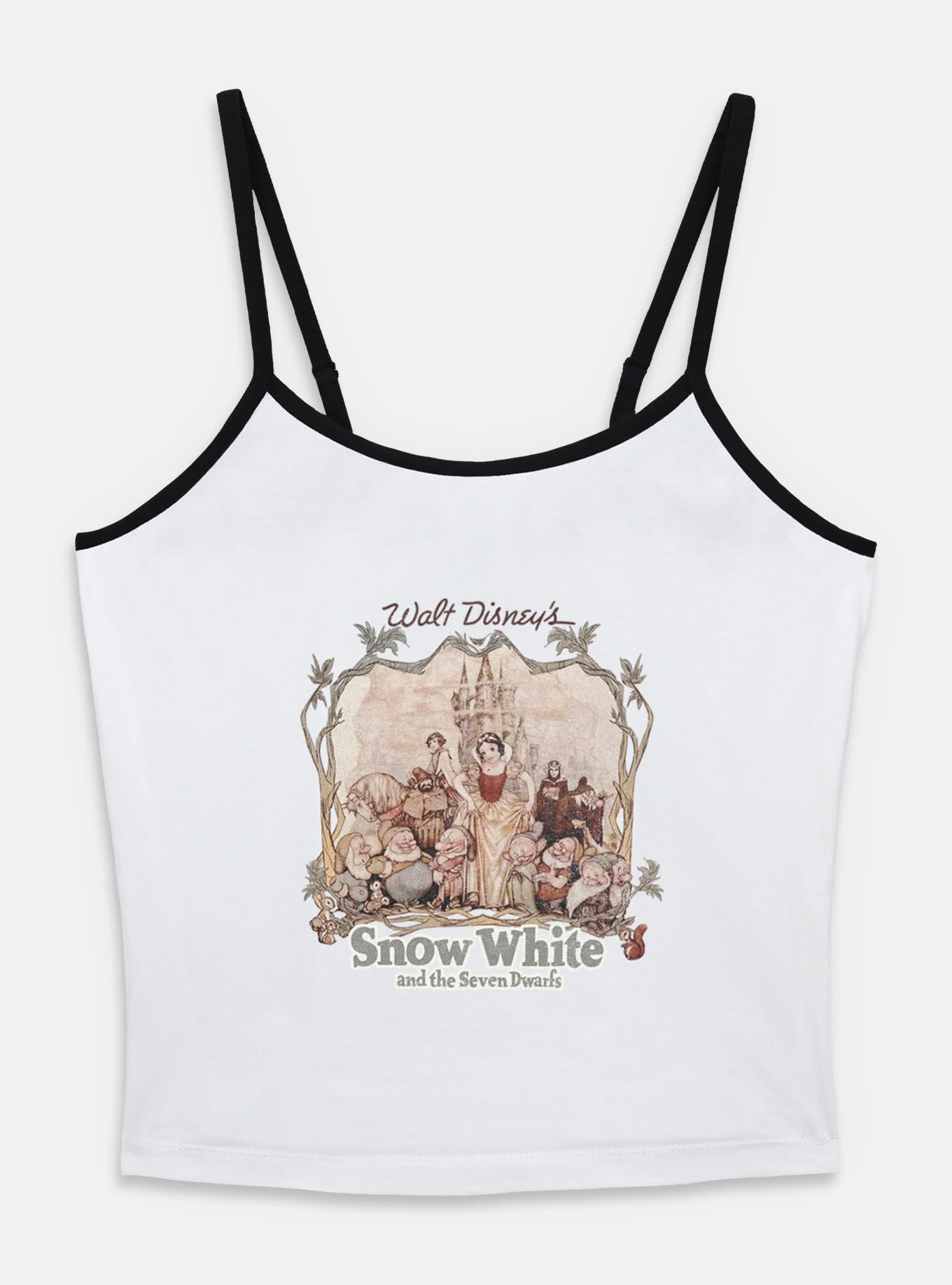 Disney Snow White and the Seven Dwarfs Retro Portrait Womens Cami, WHITE, hi-res