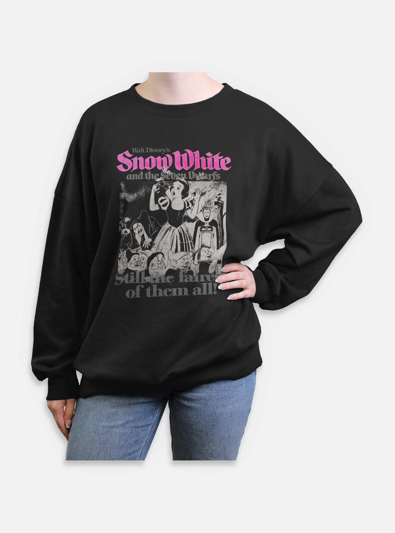 Disney Snow White and the Seven Dwarfs Still The Fairest Retro Womens Oversized Sweatshirt, , hi-res