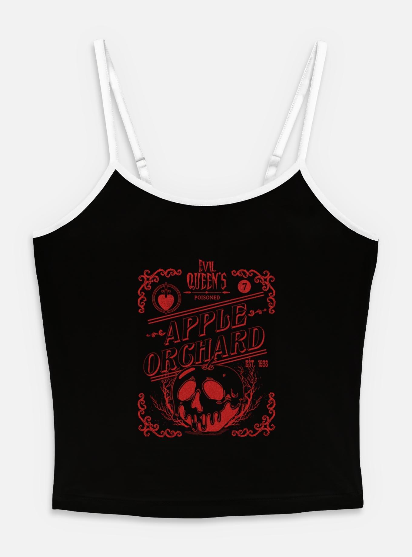 Disney Snow White and the Seven Dwarfs Evil Queen Apple Orchard Womens Cami, BLACK, hi-res
