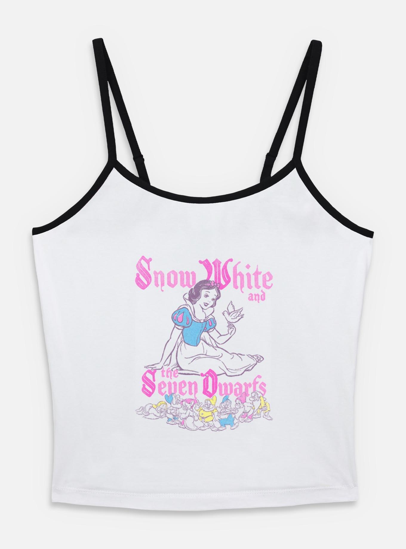 Disney Snow White and the Seven Dwarfs Story Time Illustration Womens Cami, WHITE, hi-res