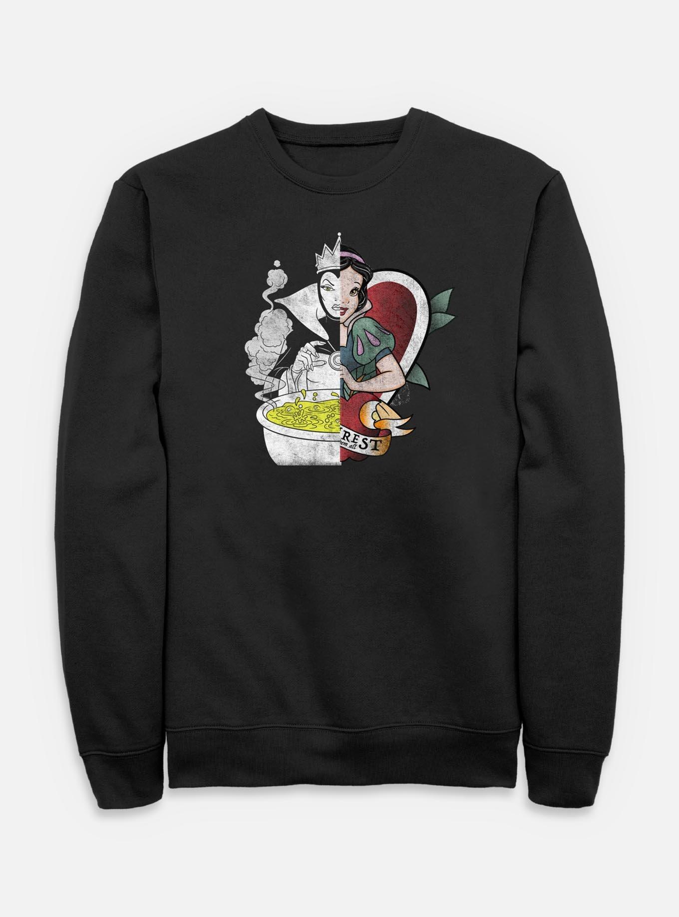 Disney Snow White and the Seven Dwarfs Split Evil Queen Snow White Sweatshirt, , hi-res