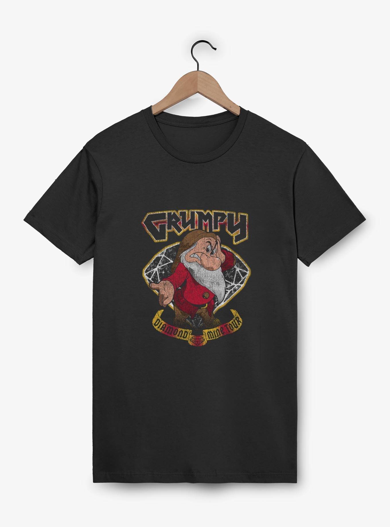 Disney Snow White and the Seven Dwarfs Grumpy Diamond Mine Tour T-Shirt, BLACK, hi-res
