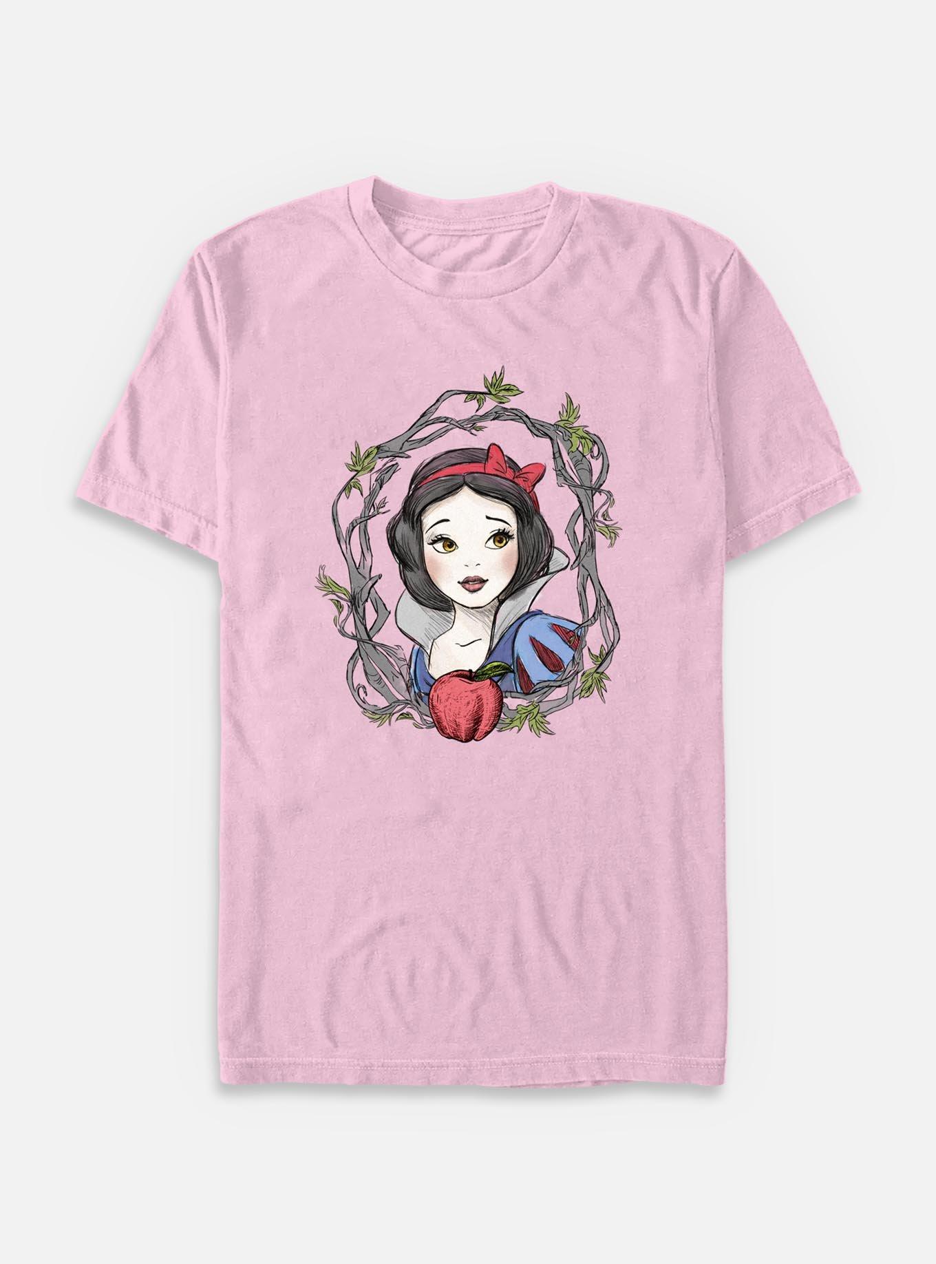 Disney Snow White and the Seven Dwarfs Apple Branch Garment Dye T-Shirt, BLOSSOM, hi-res