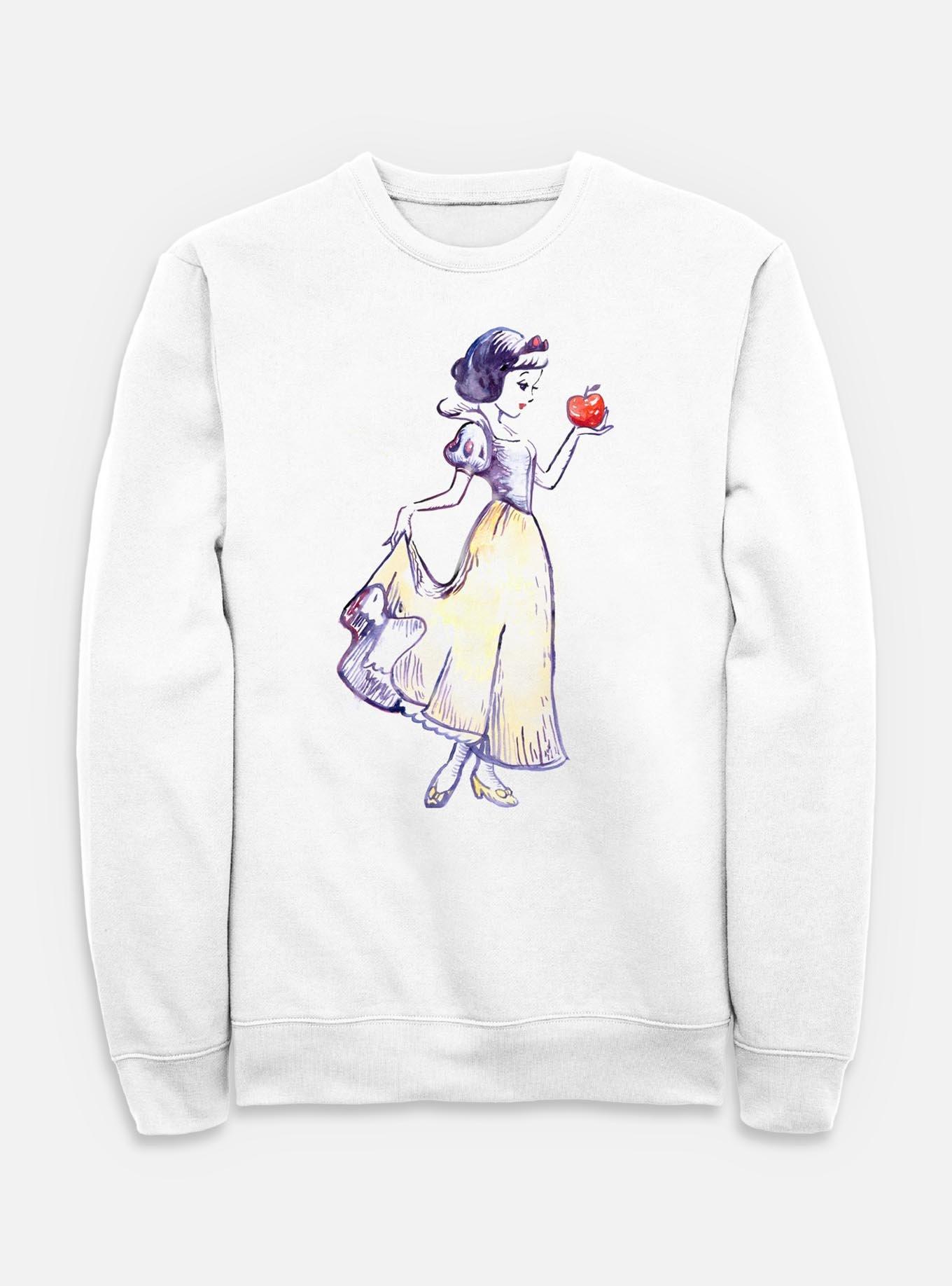 Disney Snow White and the Seven Dwarfs Watercolor Snow White Sweatshirt, , hi-res