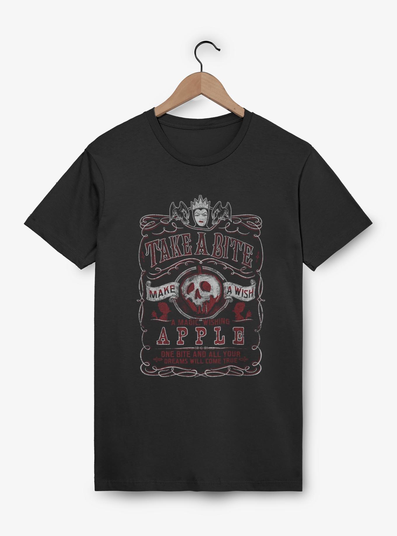 Disney Snow White and the Seven Dwarfs Take A Bite Make A Wish T-Shirt, BLACK, hi-res