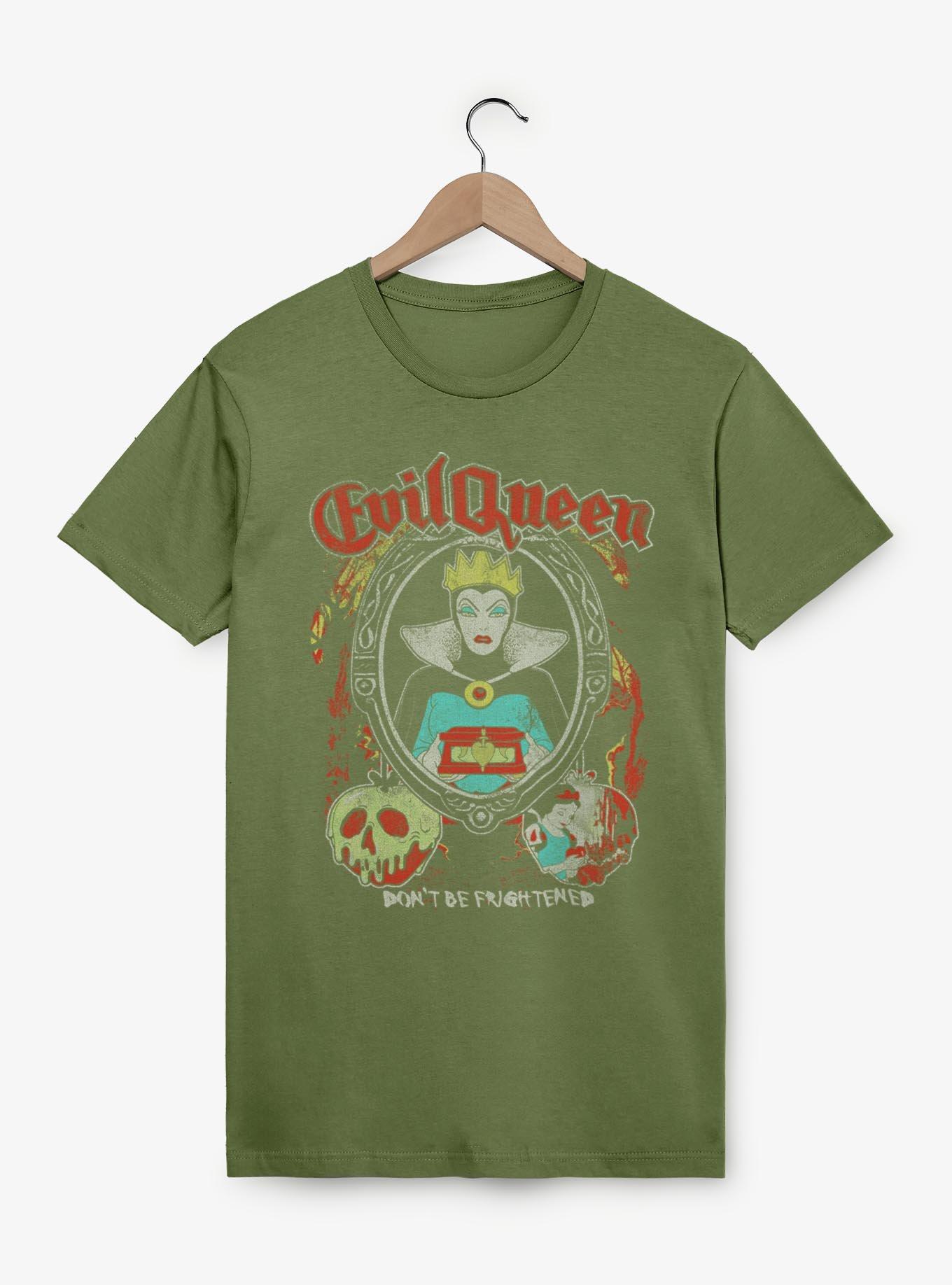 Disney Snow White and the Seven Dwarfs Evil Queen Don't Be Frightened Garment Dye T-Shirt, HEMP, hi-res