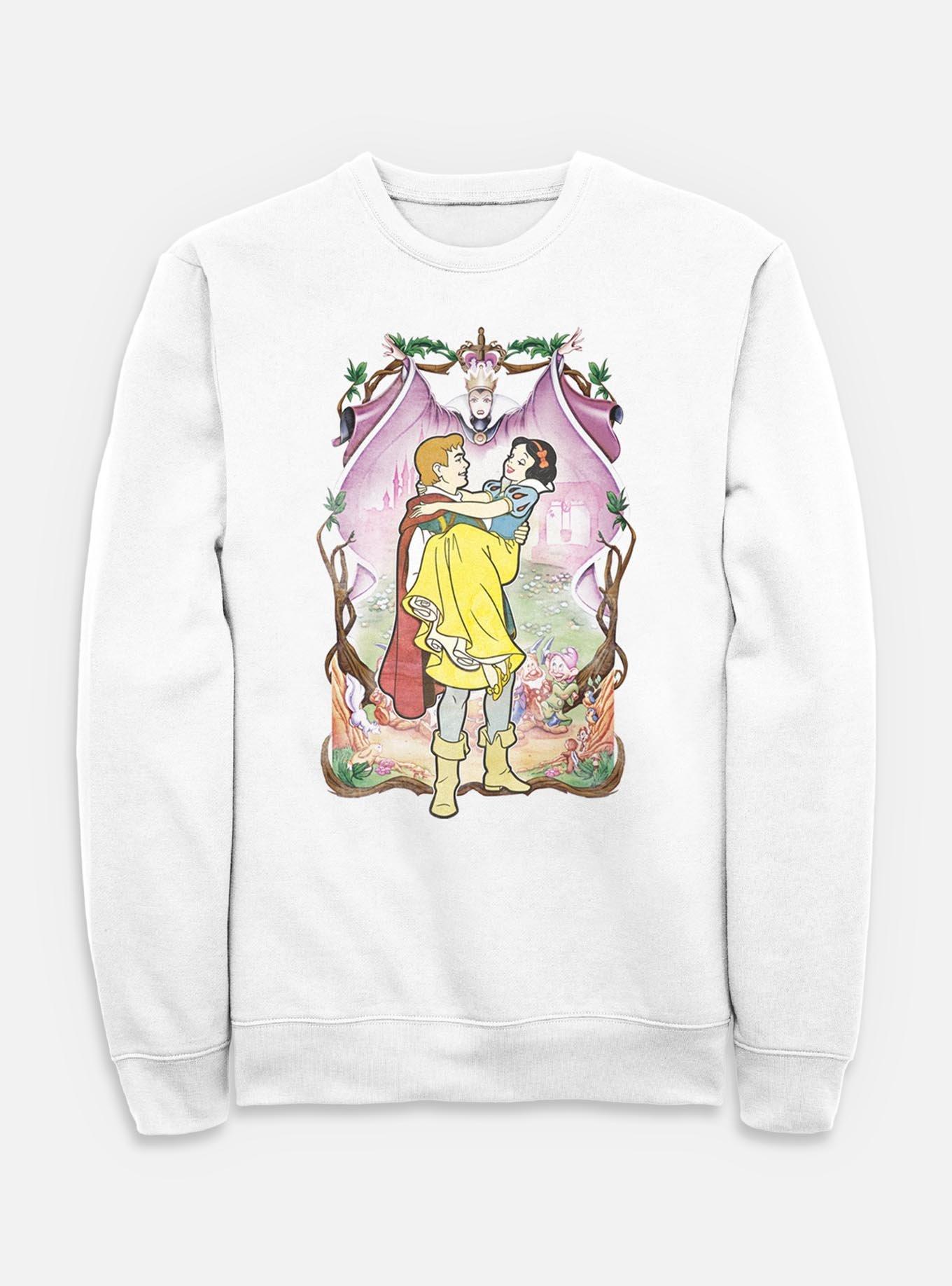 Disney Snow White and the Seven Dwarfs In Love Poster Sweatshirt, , hi-res