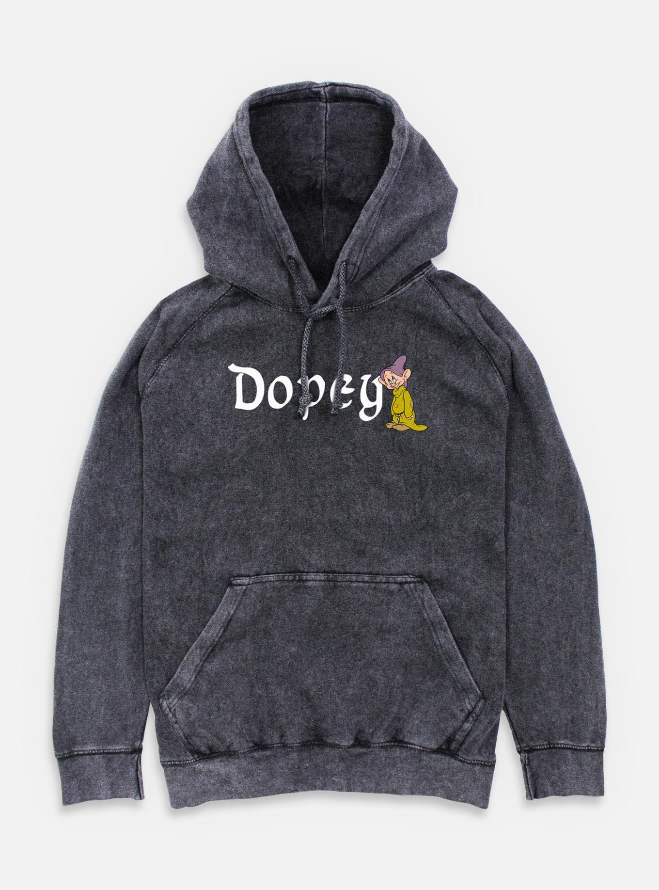 Disney Snow White and the Seven Dwarfs Dopey Character Mineral Wash Hoodie, , hi-res