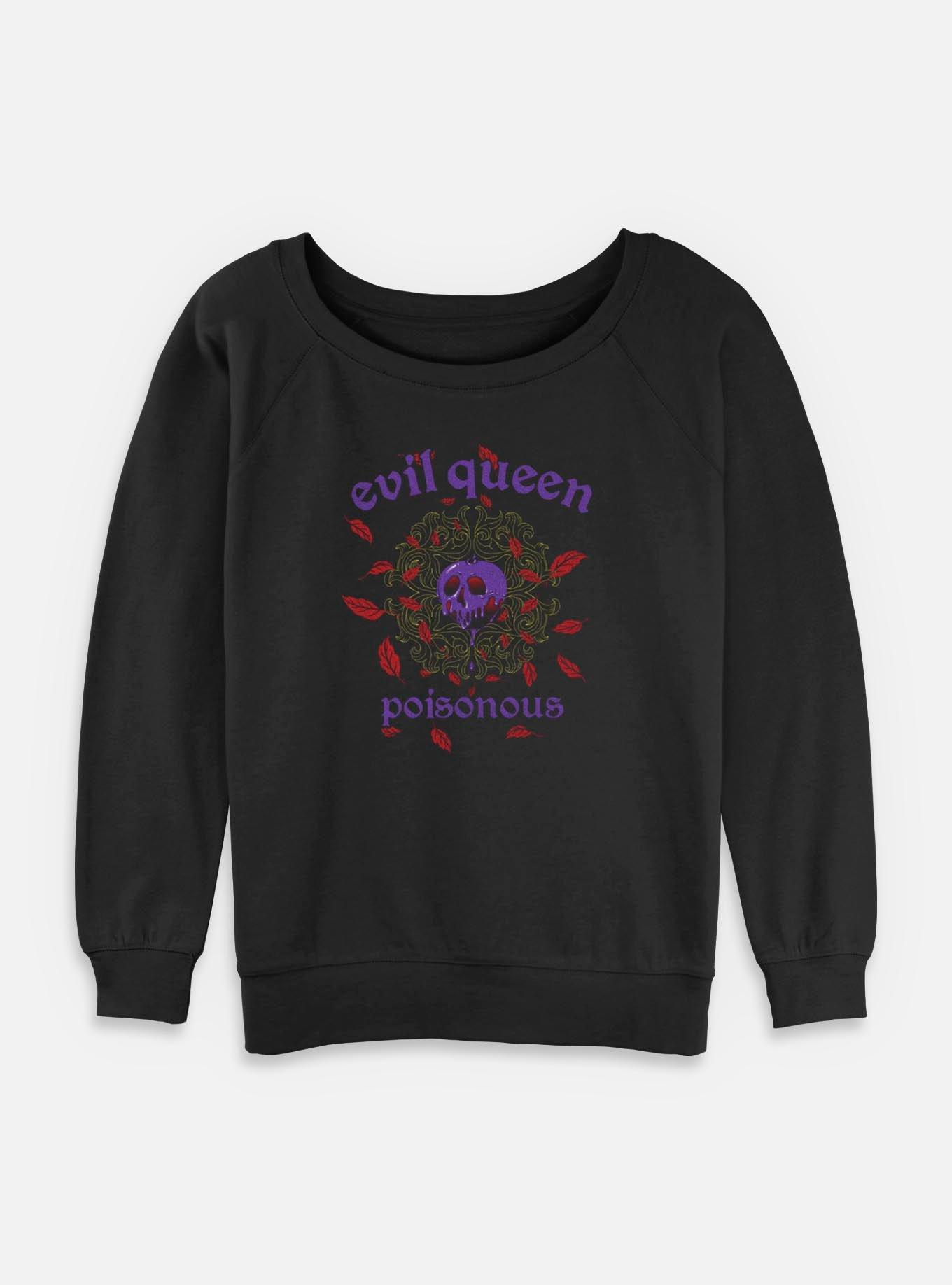 Disney Snow White and the Seven Dwarfs Evil Queen Poisonous Womens Slouchy Sweatshirt, , hi-res