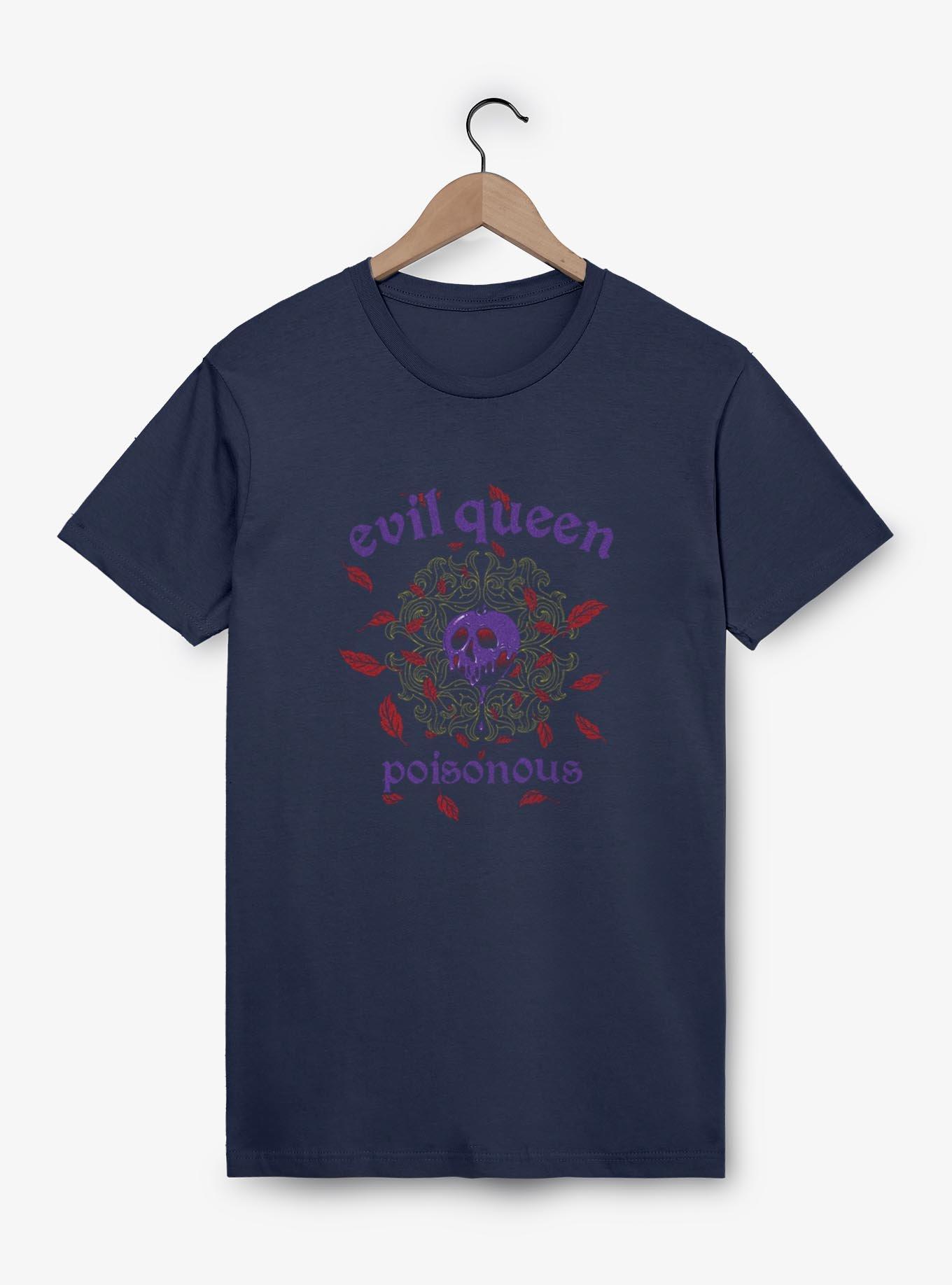 Disney Snow White and the Seven Dwarfs Evil Queen Poisonous Garment Dye T-Shirt, TRUENAVY, hi-res