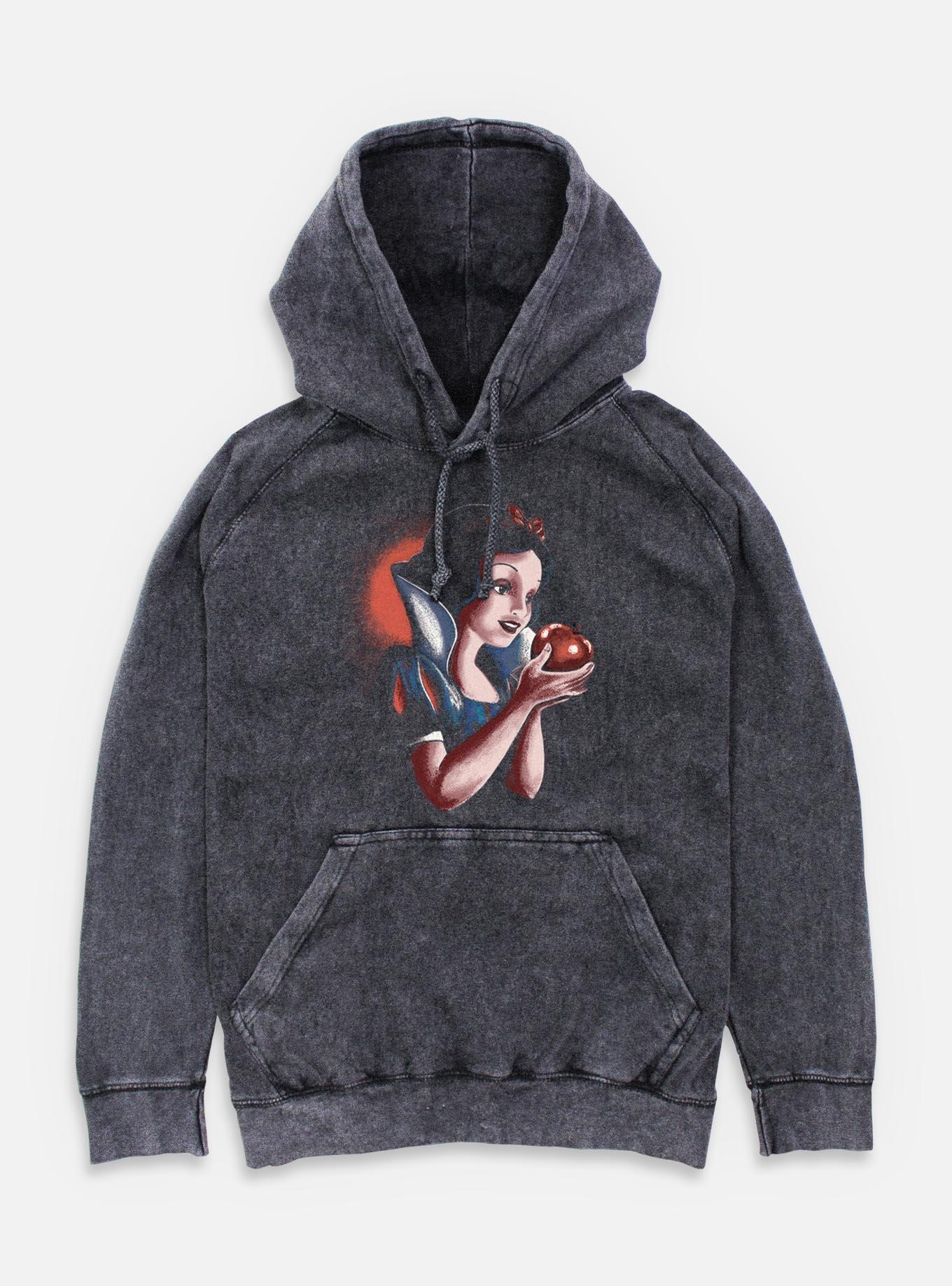 Disney Snow White and the Seven Dwarfs Holding Apple Portrait Mineral Wash Hoodie, , hi-res