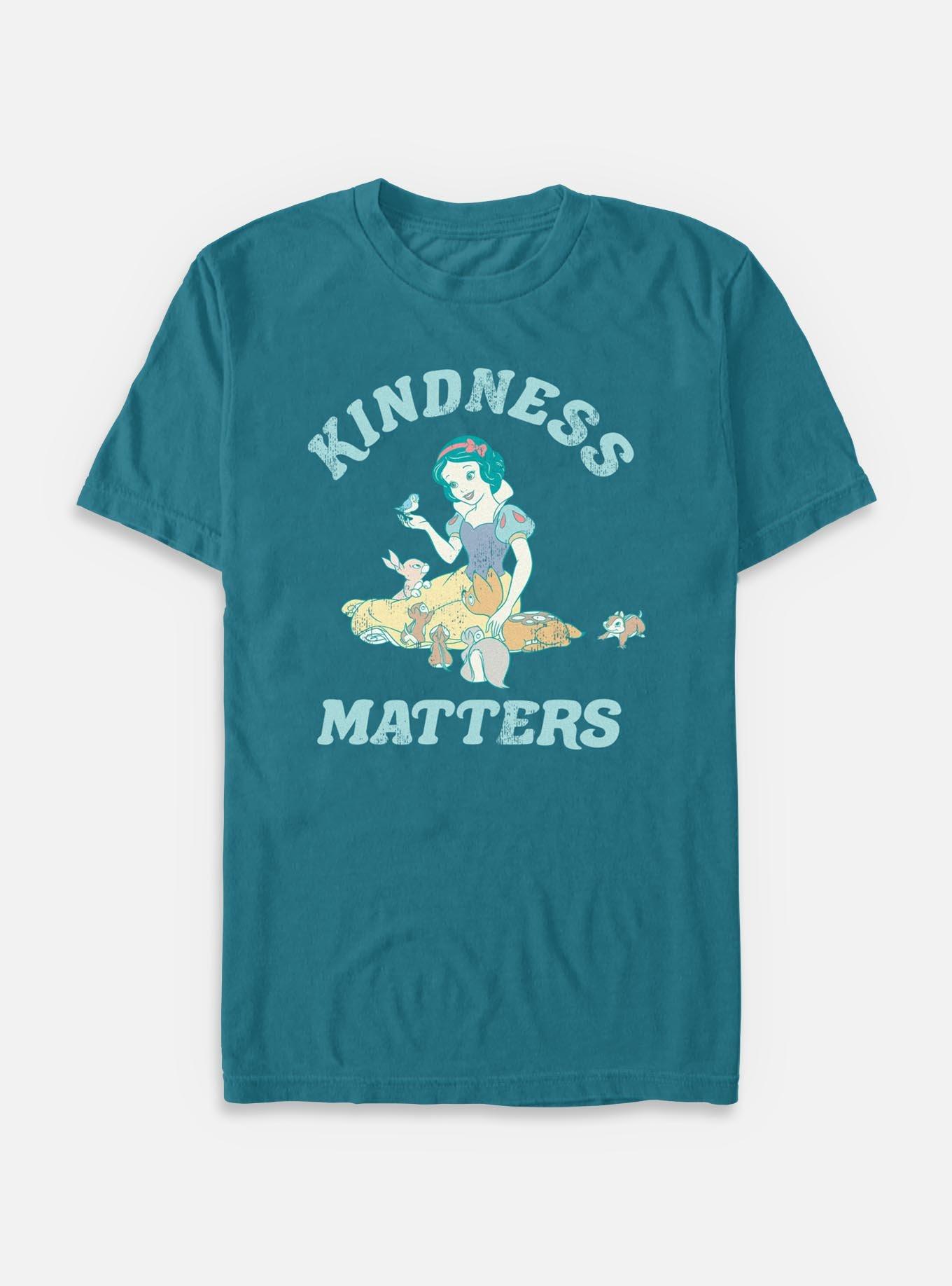 Disney Snow White and the Seven Dwarfs Kindness Matters Garment Dye T-Shirt, TOPAZ, hi-res