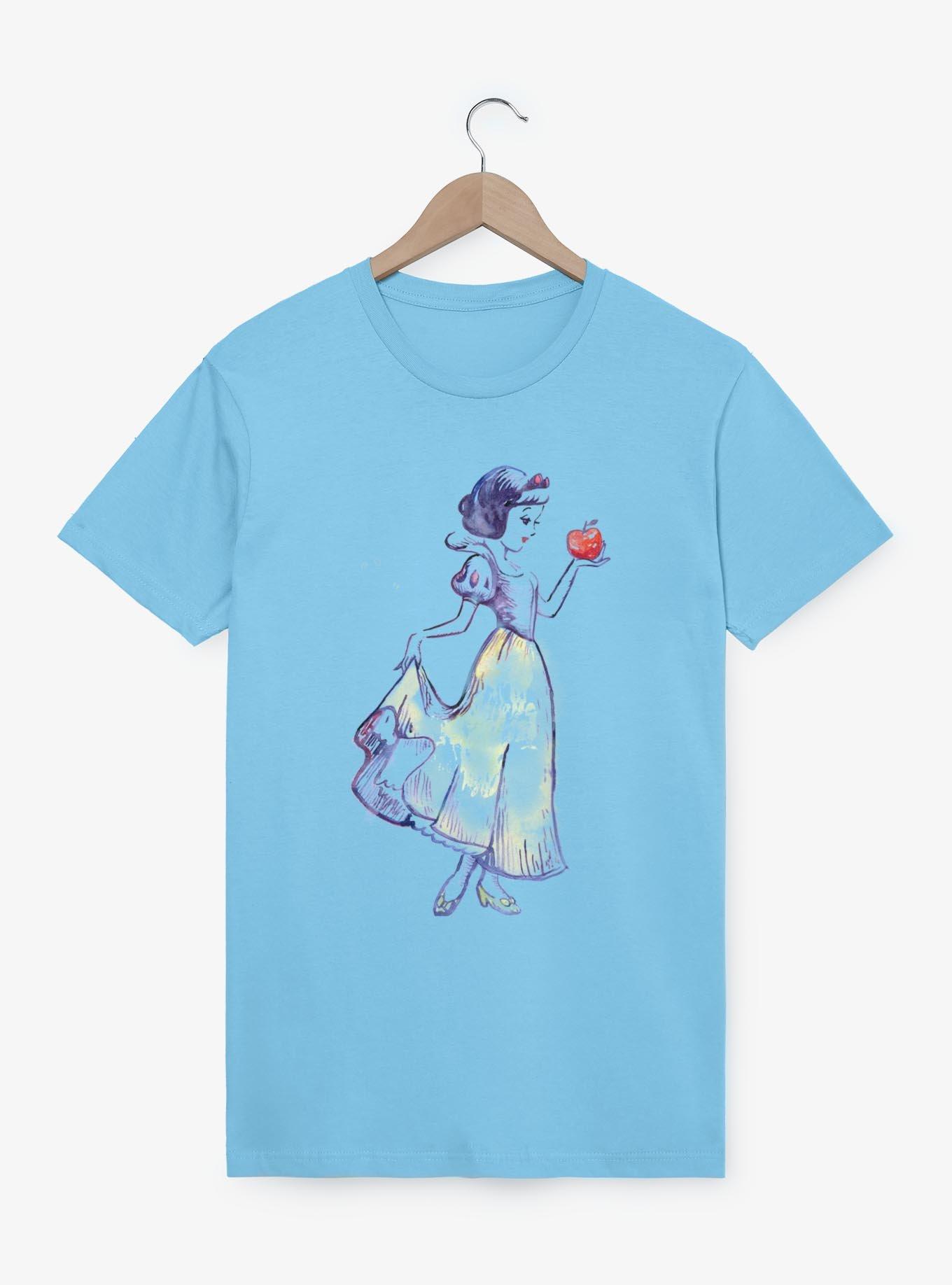 Disney Snow White and the Seven Dwarfs Watercolor Snow White Garment Dye T-Shirt, , hi-res