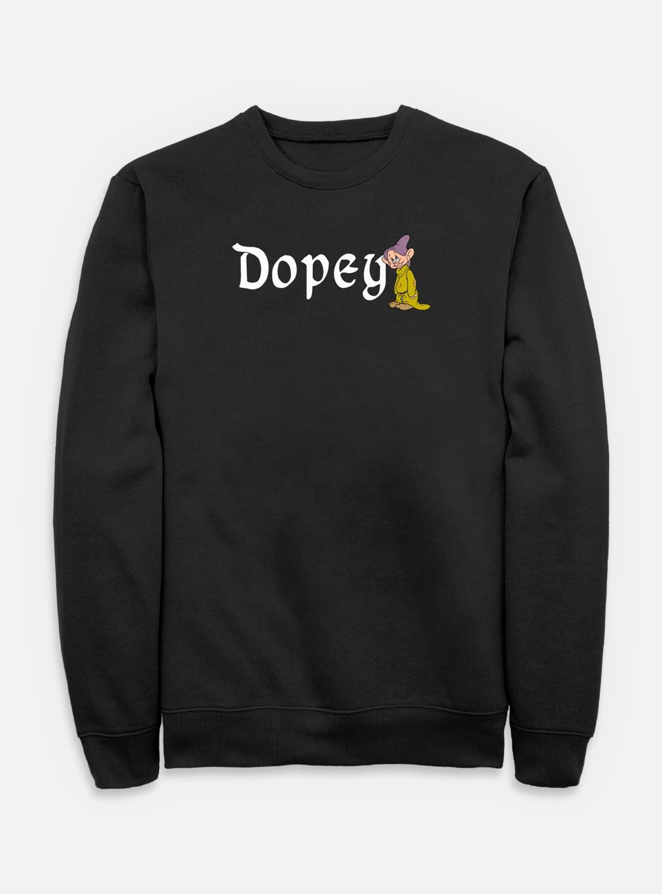 Disney Snow White and the Seven Dwarfs Dopey Character Sweatshirt, BLACK, hi-res