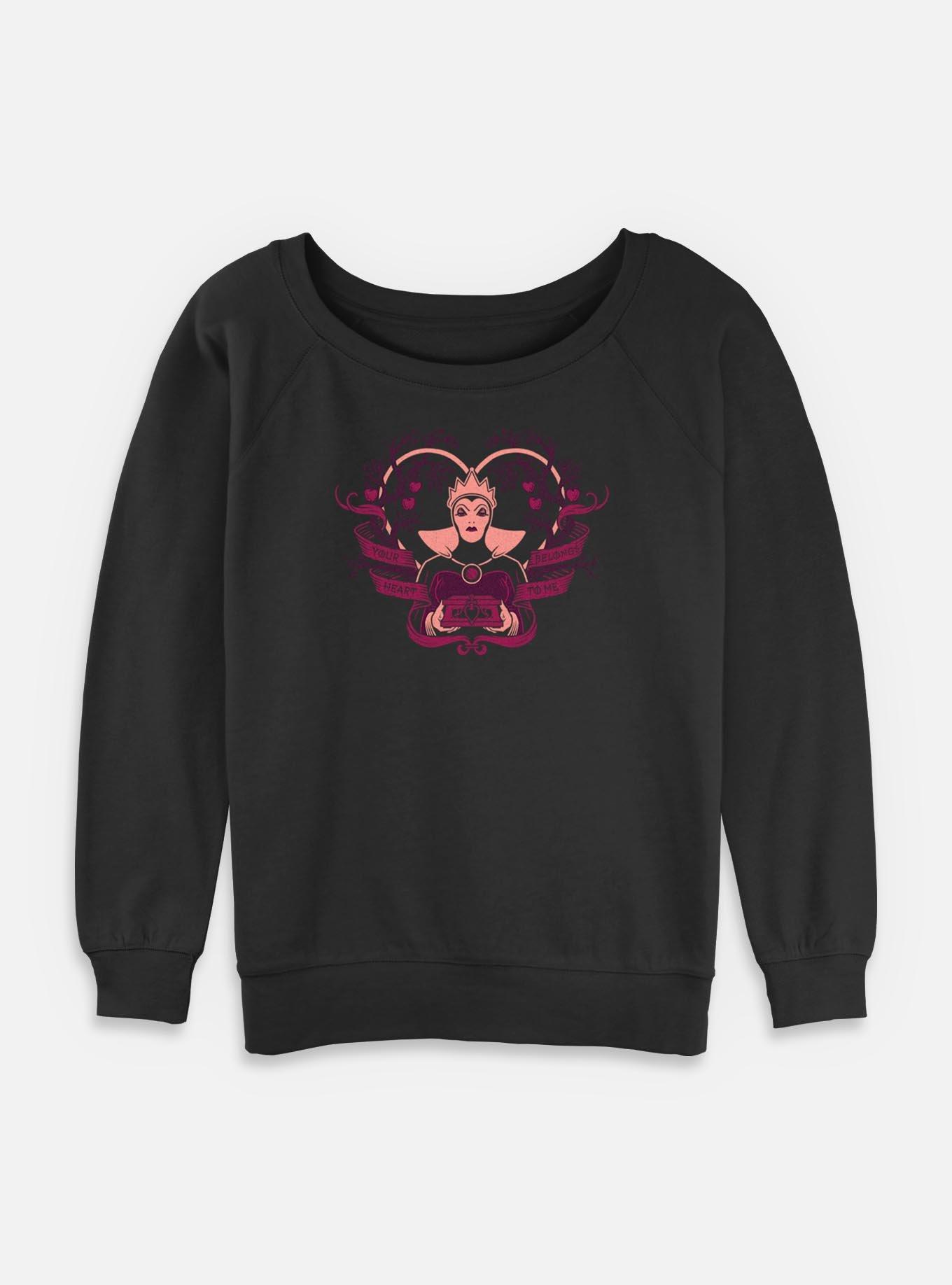 Disney Snow White and the Seven Dwarfs Your Heart Belongs To Me Womens Slouchy Sweatshirt