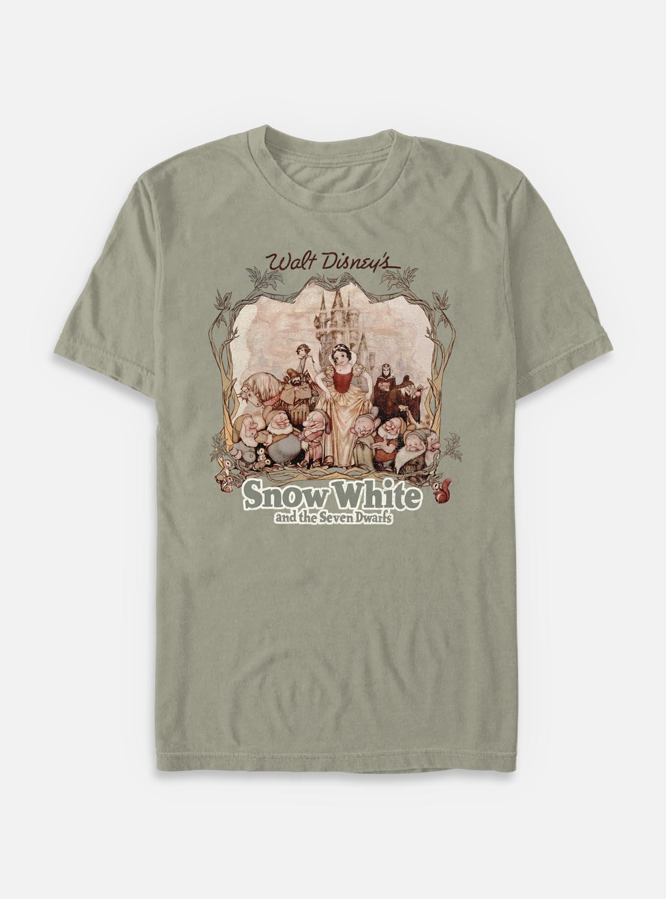 Disney Snow White and the Seven Dwarfs Retro Portrait Garment Dye T-Shirt, , hi-res