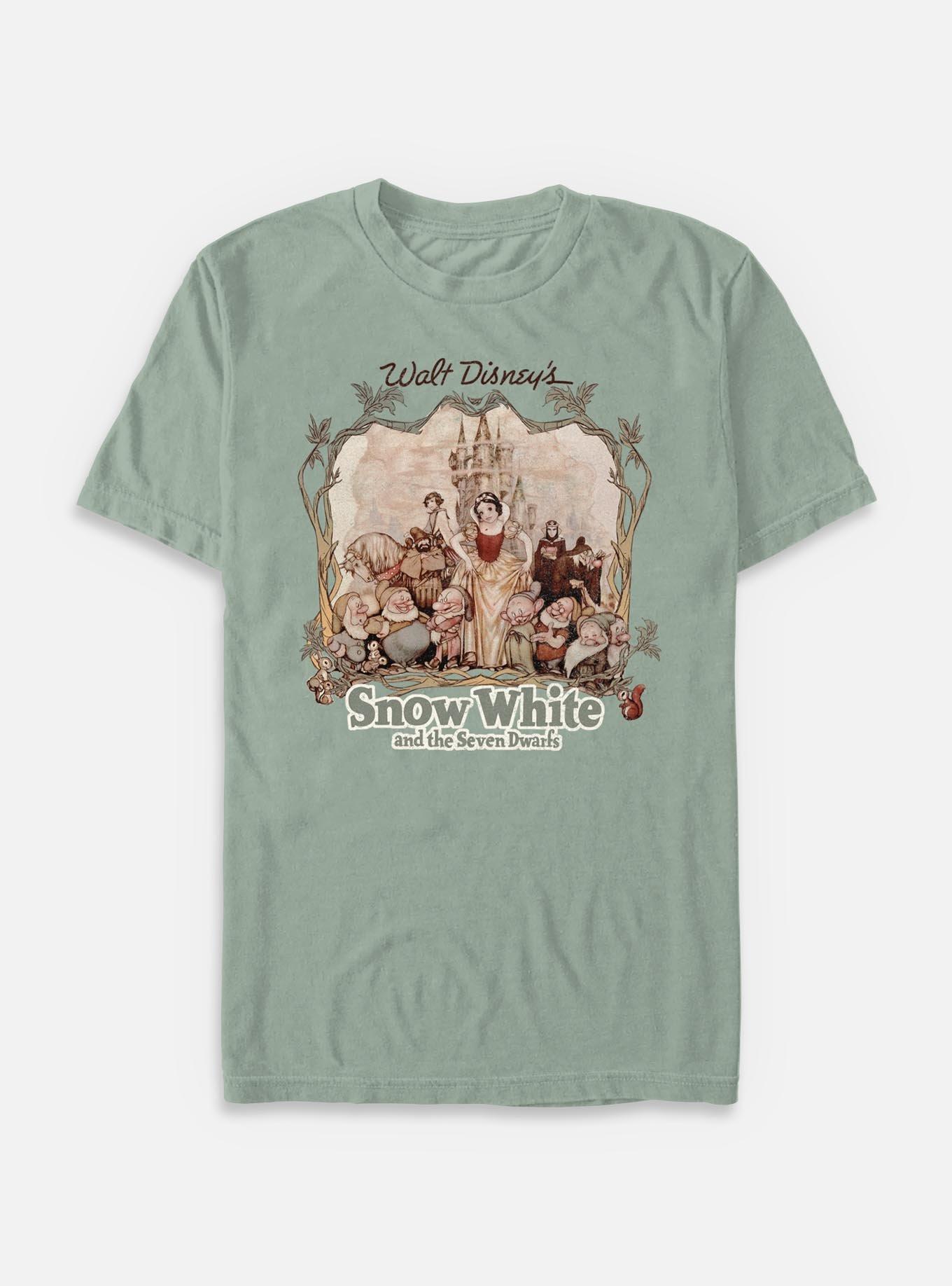 Disney Snow White and the Seven Dwarfs Retro Portrait Garment Dye T-Shirt, , hi-res