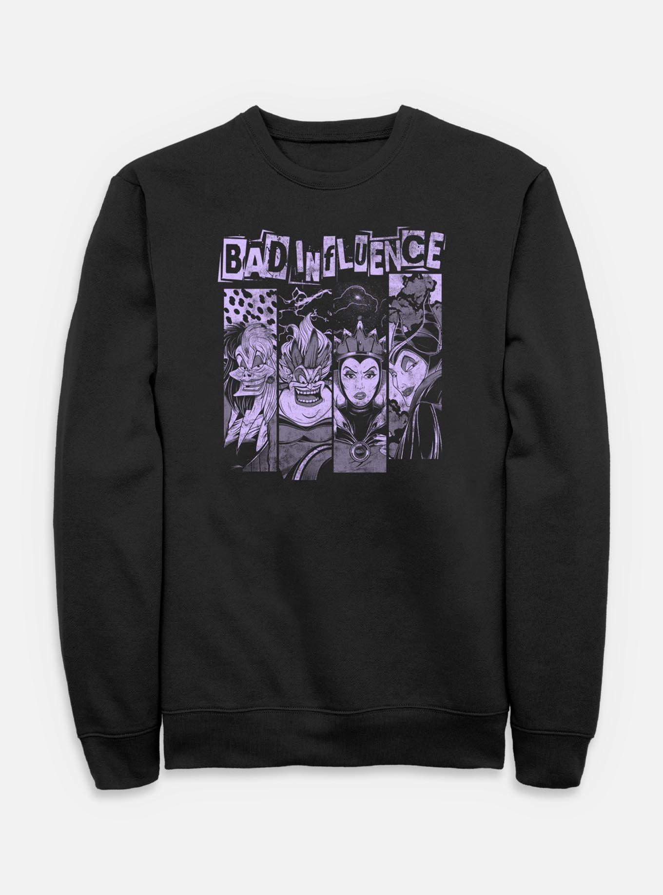 Disney Villains Bad Influence Villains Sweatshirt, BLACK, hi-res