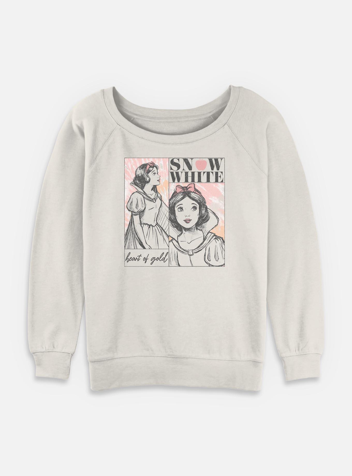 Disney Snow White and the Seven Dwarfs Heart Of Gold Illustration Womens Slouchy Sweatshirt