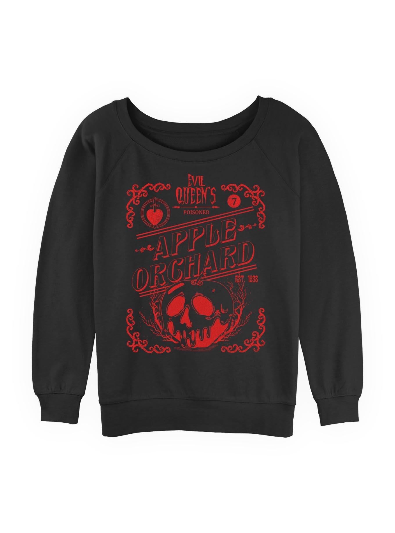Disney Snow White and the Seven Dwarfs Evil Queen Apple Orchard Womens Slouchy Sweatshirt, , hi-res
