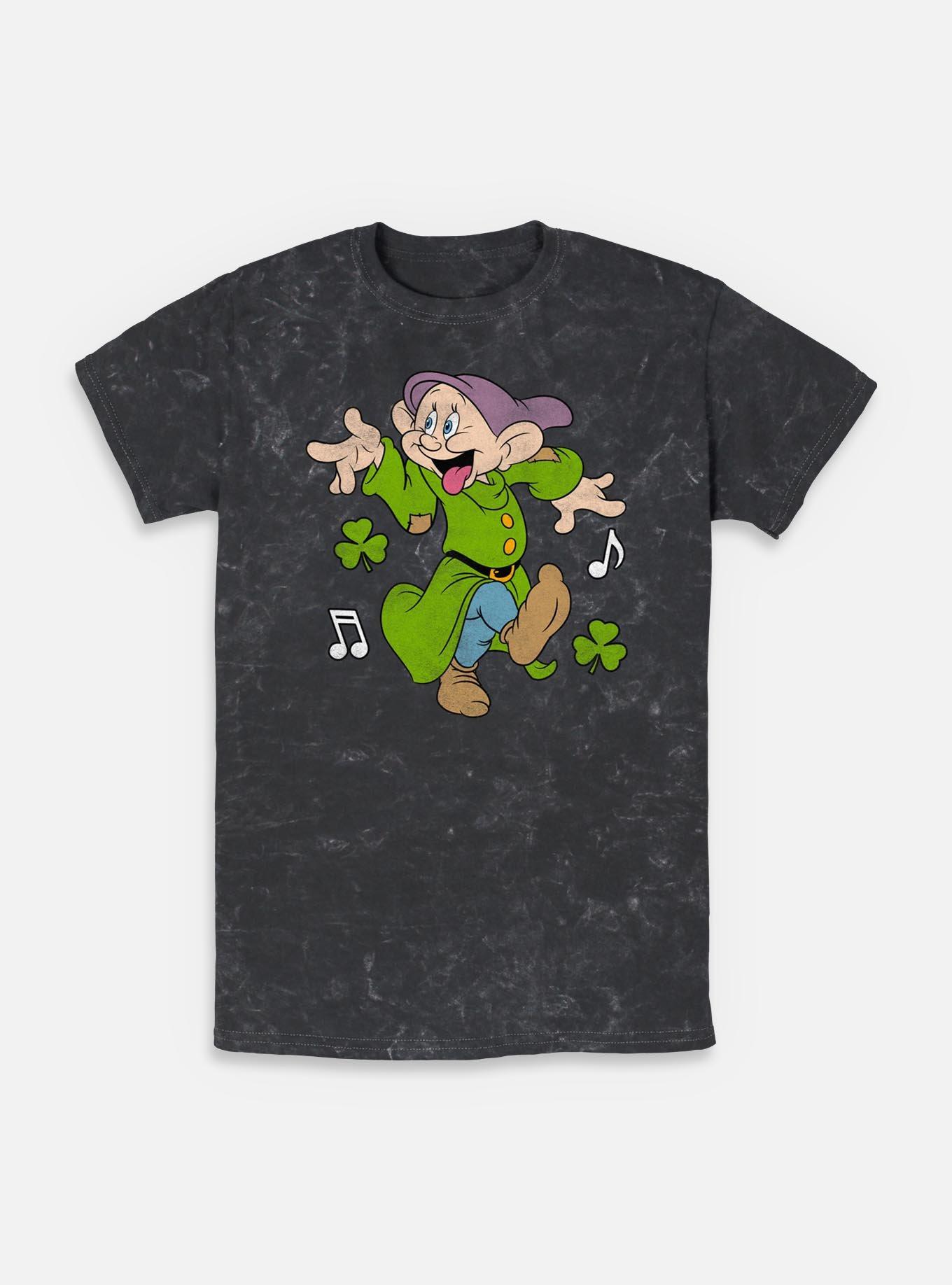Disney Snow White and the Seven Dwarfs Dopey Dancing Mineral Wash T-Shirt, , hi-res