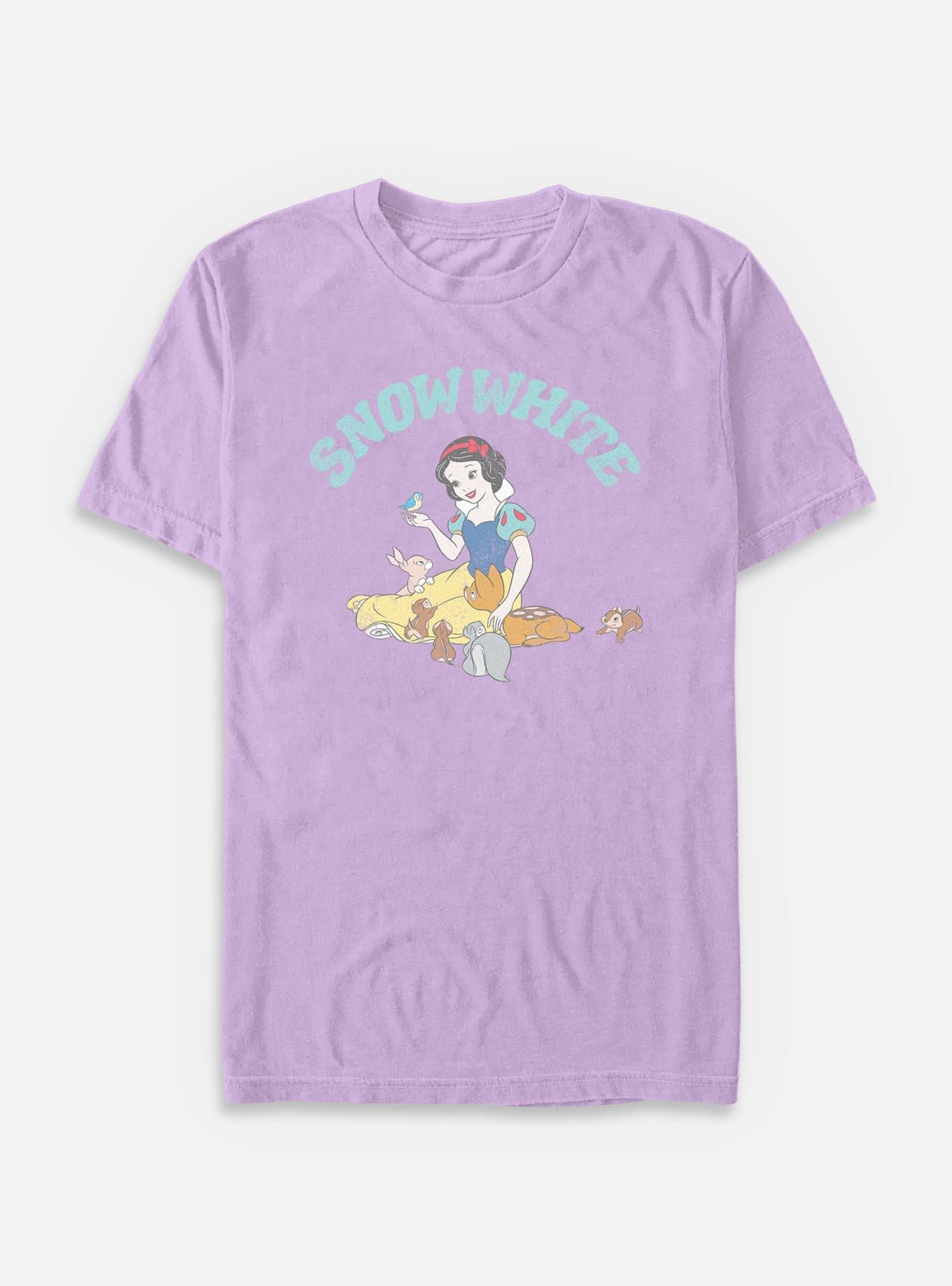 Disney Snow White and the Seven Dwarfs Woodland Animals Garment Dye T-Shirt, ORCHID, hi-res