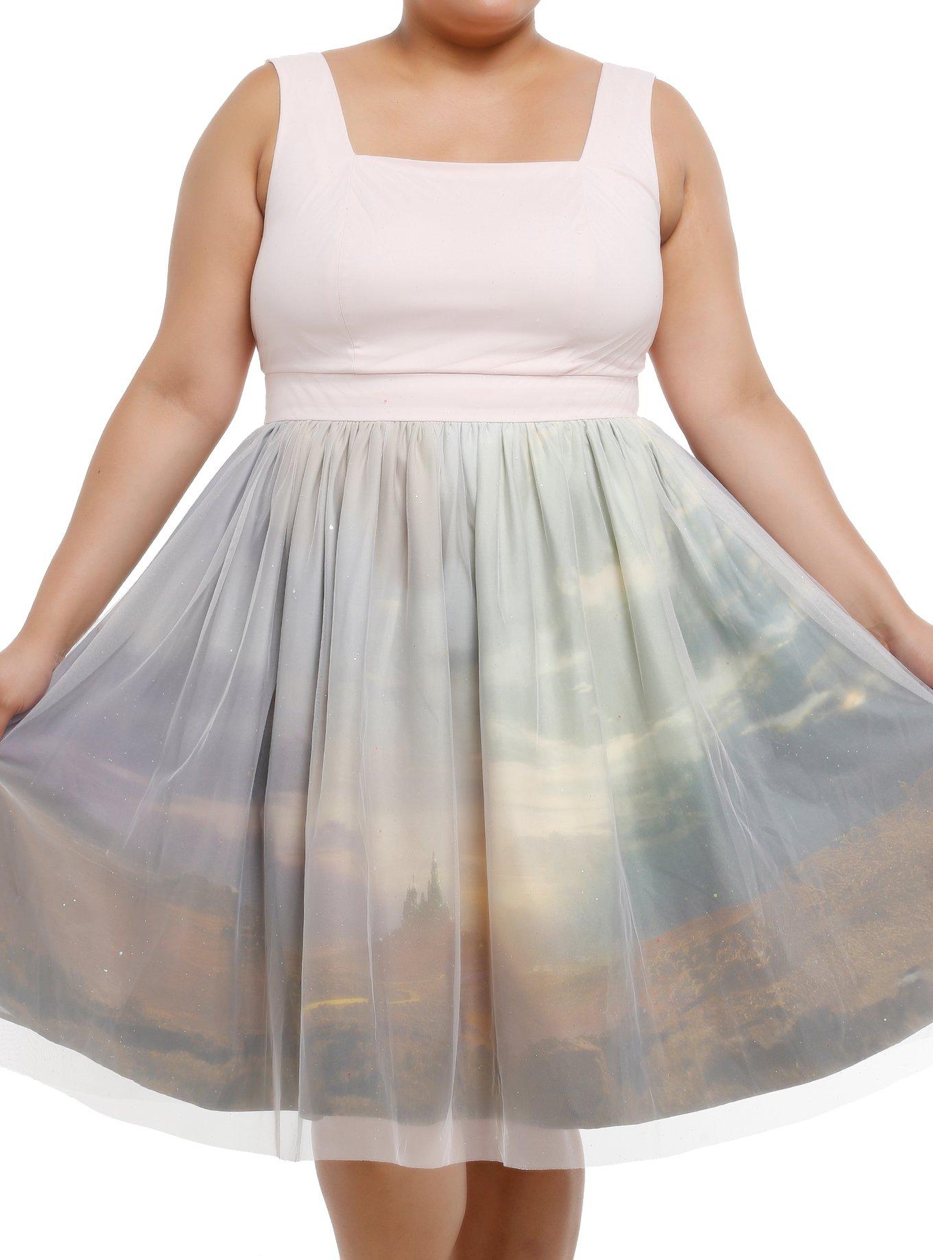 Her Universe Wicked Emerald City Glitter Dress Plus Size Her Universe Exclusive, , hi-res
