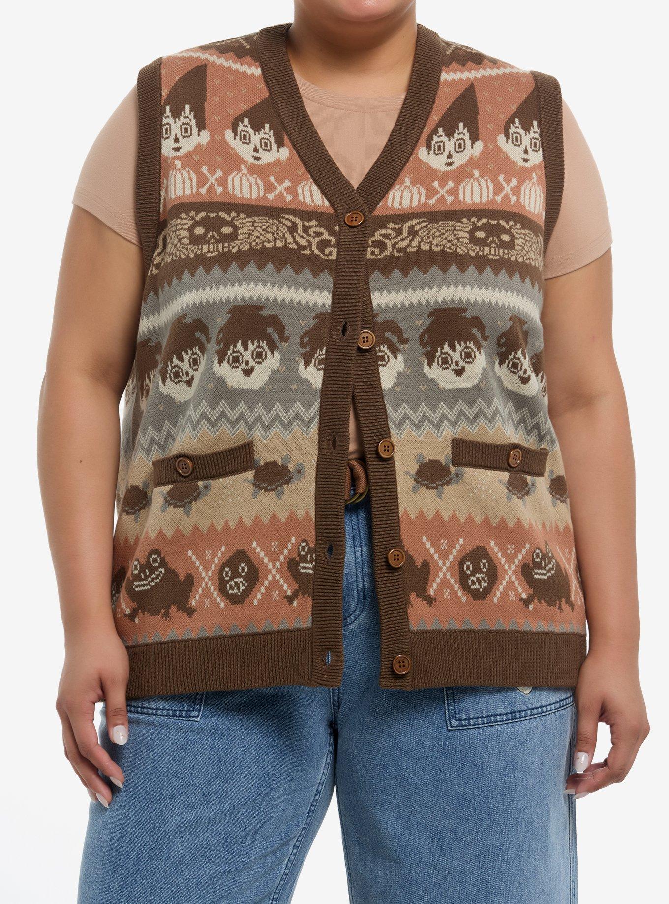 Over The Garden Wall Wirt & Greg Fair Isle Sweater Vest Plus Size, , hi-res