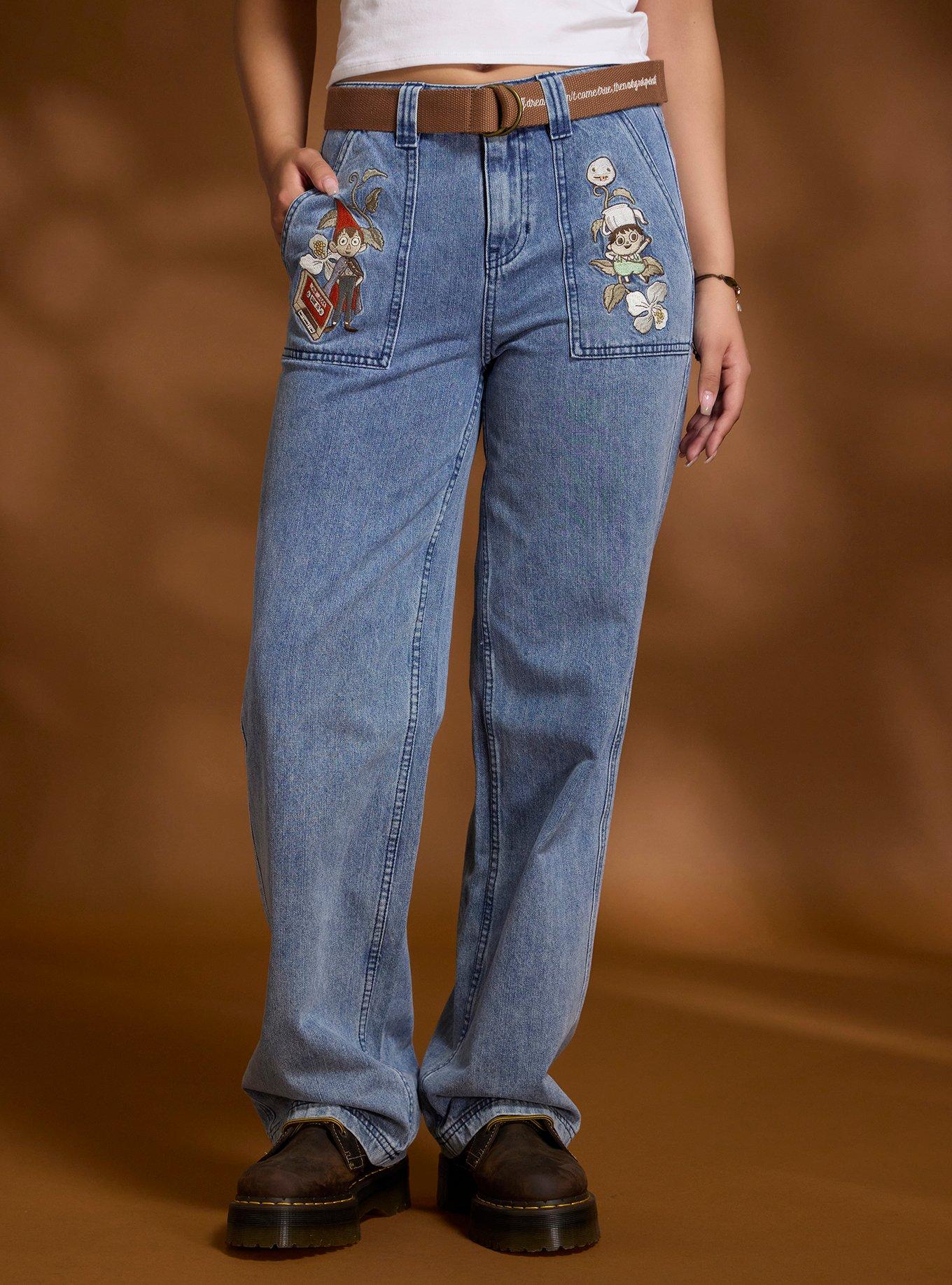 Over The Garden Wall Wirt & Greg Belted Wide Leg Jeans, , hi-res