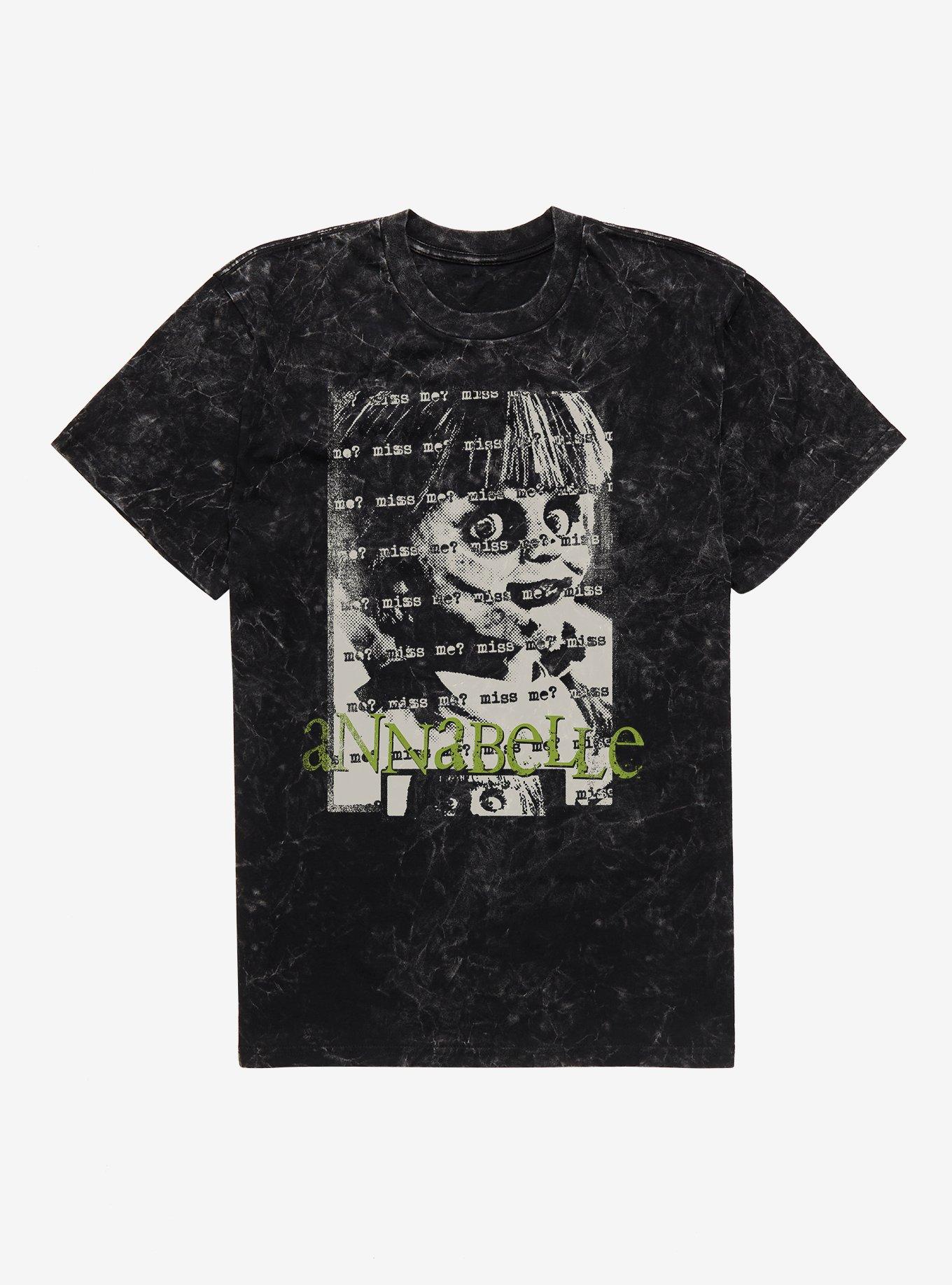 Annabelle Miss Me? Mineral Wash T-Shirt, BLACK MINERAL WASH, hi-res