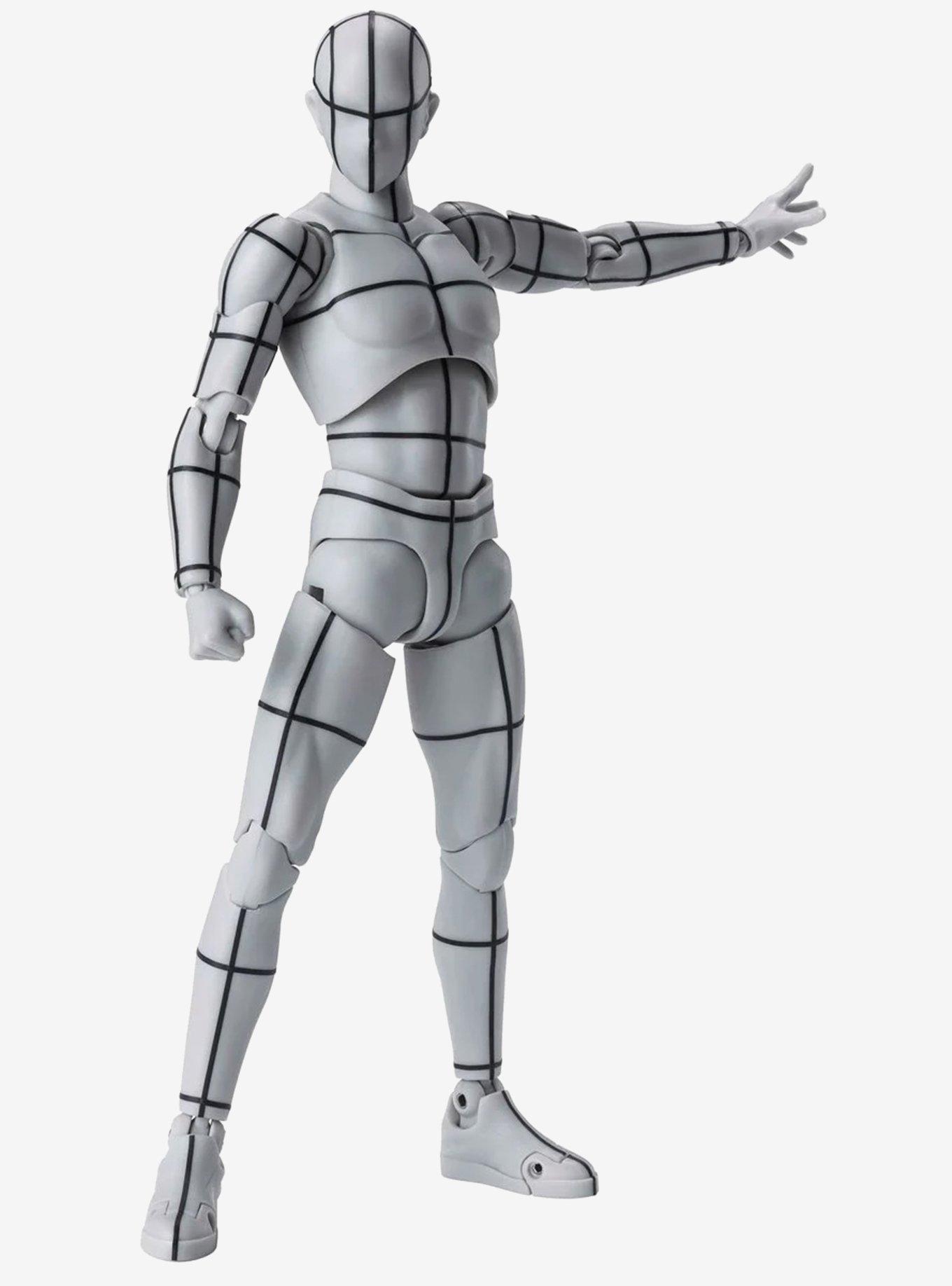 Bandai Spirits S.H.Figuarts Body-kun Sports Edition (Wireframe Gray Color Ver.) Articulated Figure,All Products : American Fashion Style Bags On Sale