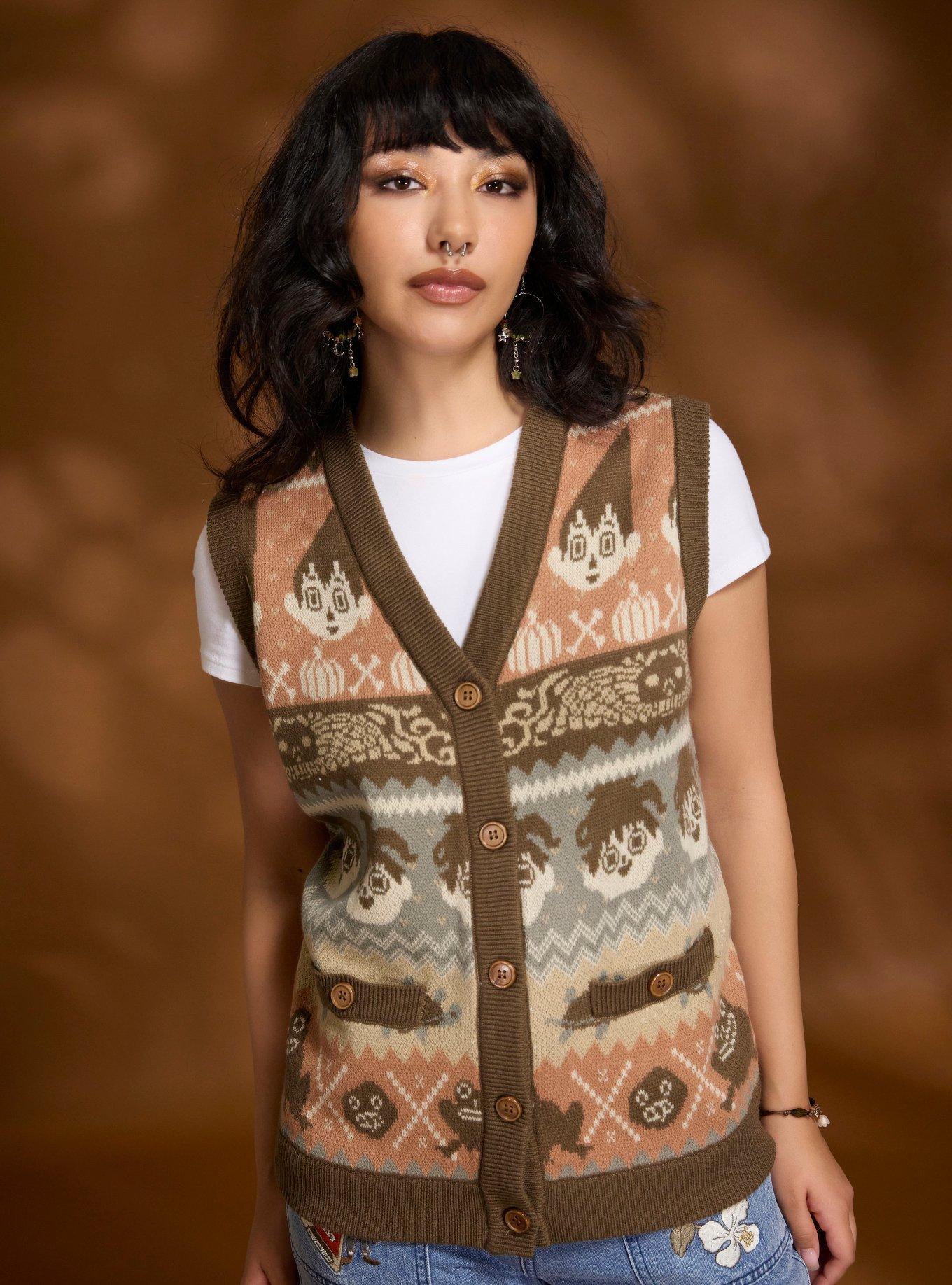 Over The Garden Wall Wirt & Greg Fair Isle Girls Sweater Vest