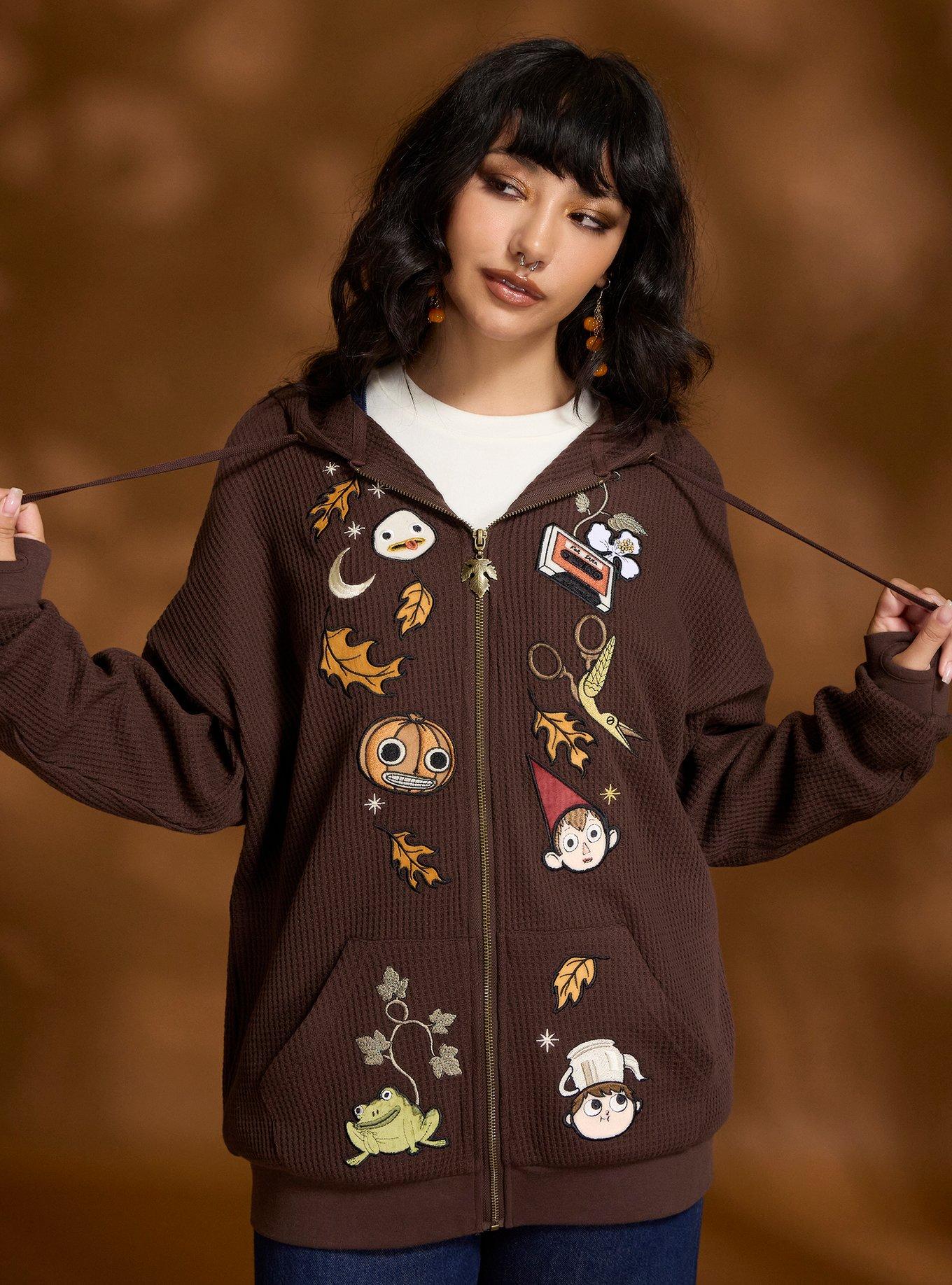 Over The Garden Wall Icons Girls Oversized Thermal Hoodie | Hot Topic