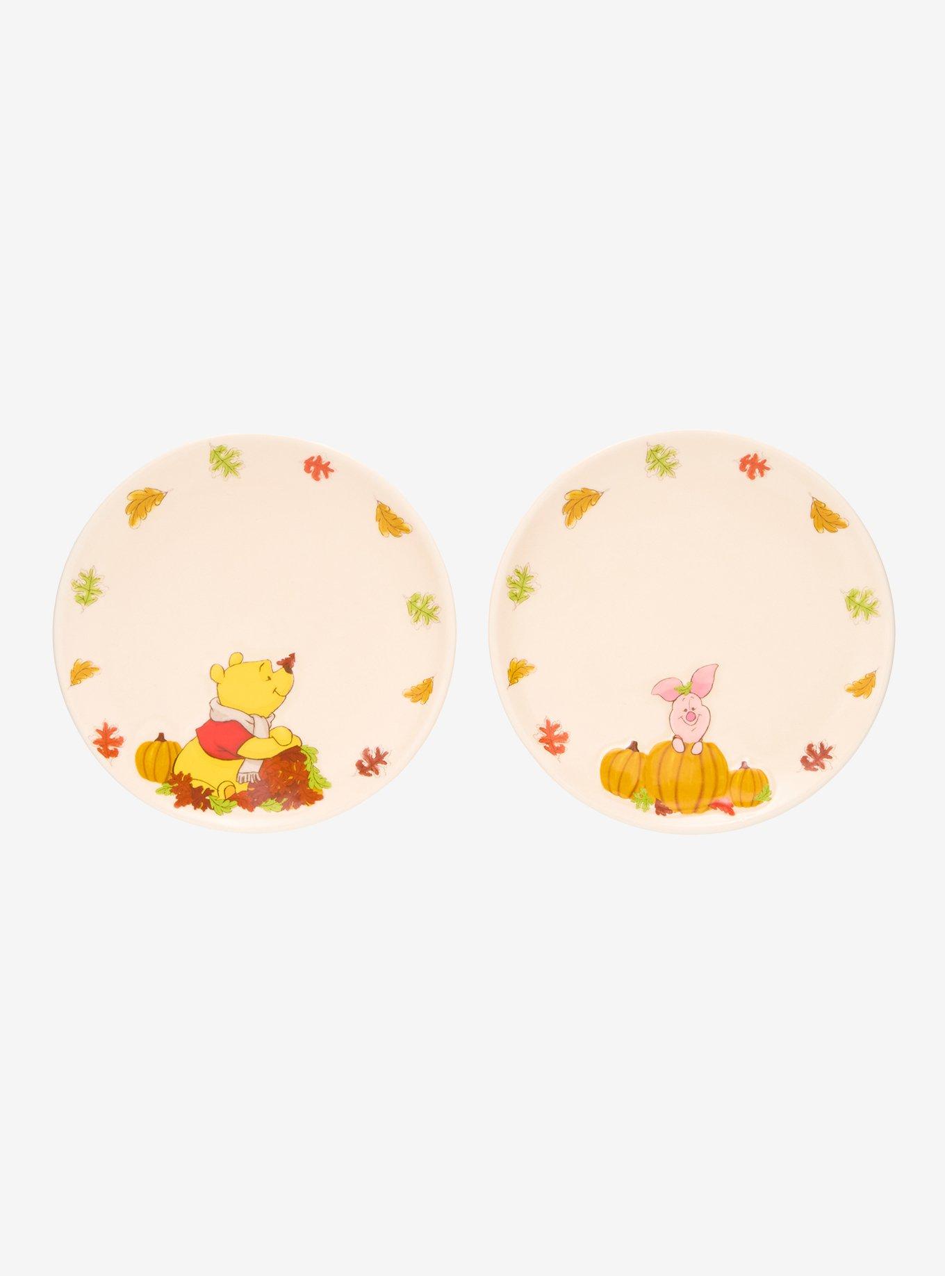 Disney Winnie the Pooh Fall Piglet & Pooh Bear Snack Plate Set - BoxLunch Exclusive, , hi-res