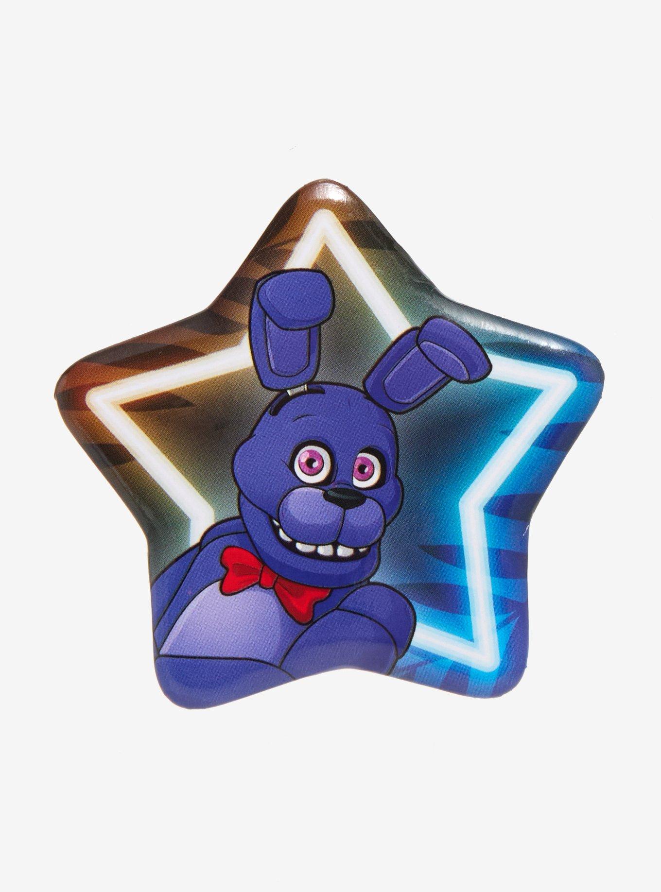 Five Nights at Freddy's Bonnie Star Button Pin, , hi-res