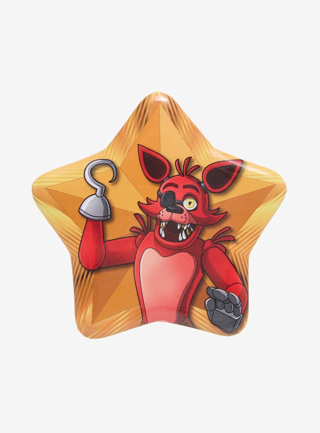 Five Nights at Freddy's Foxy Star Button Pin, , hi-res