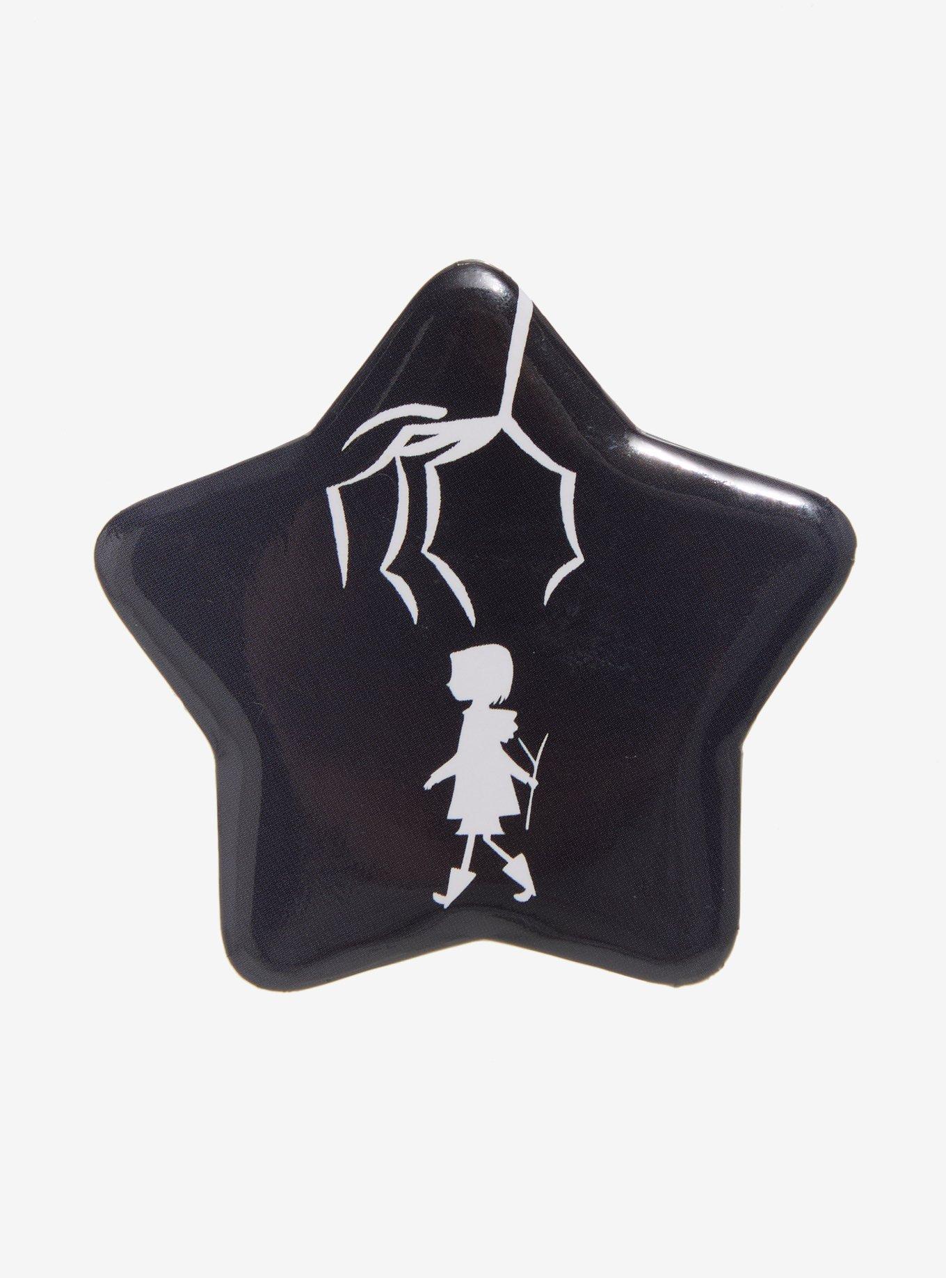 Coraline Silhouette Star Button Pin, , hi-res