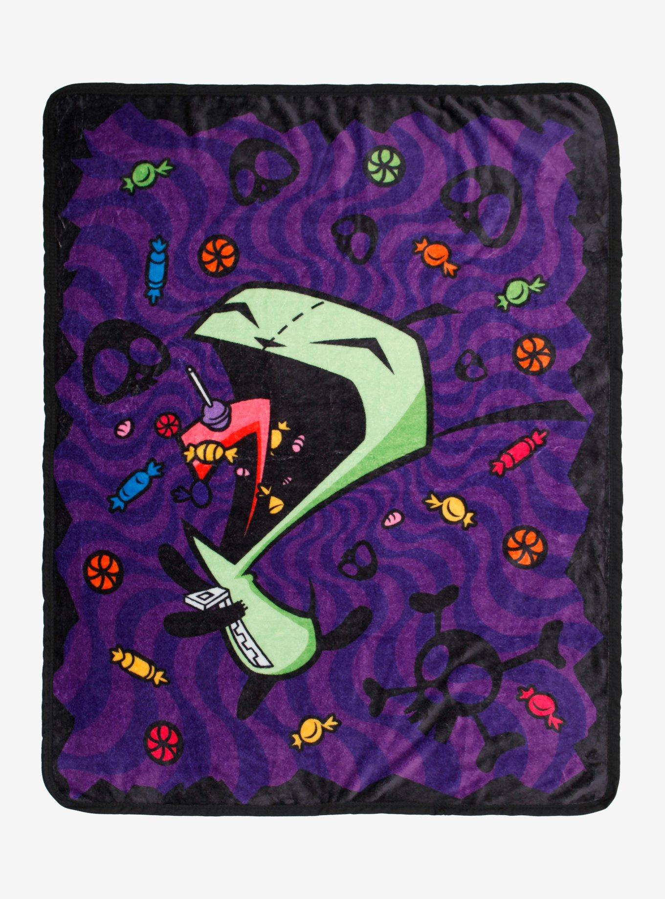 Invader Zim GIR Candy Throw Blanket, , hi-res