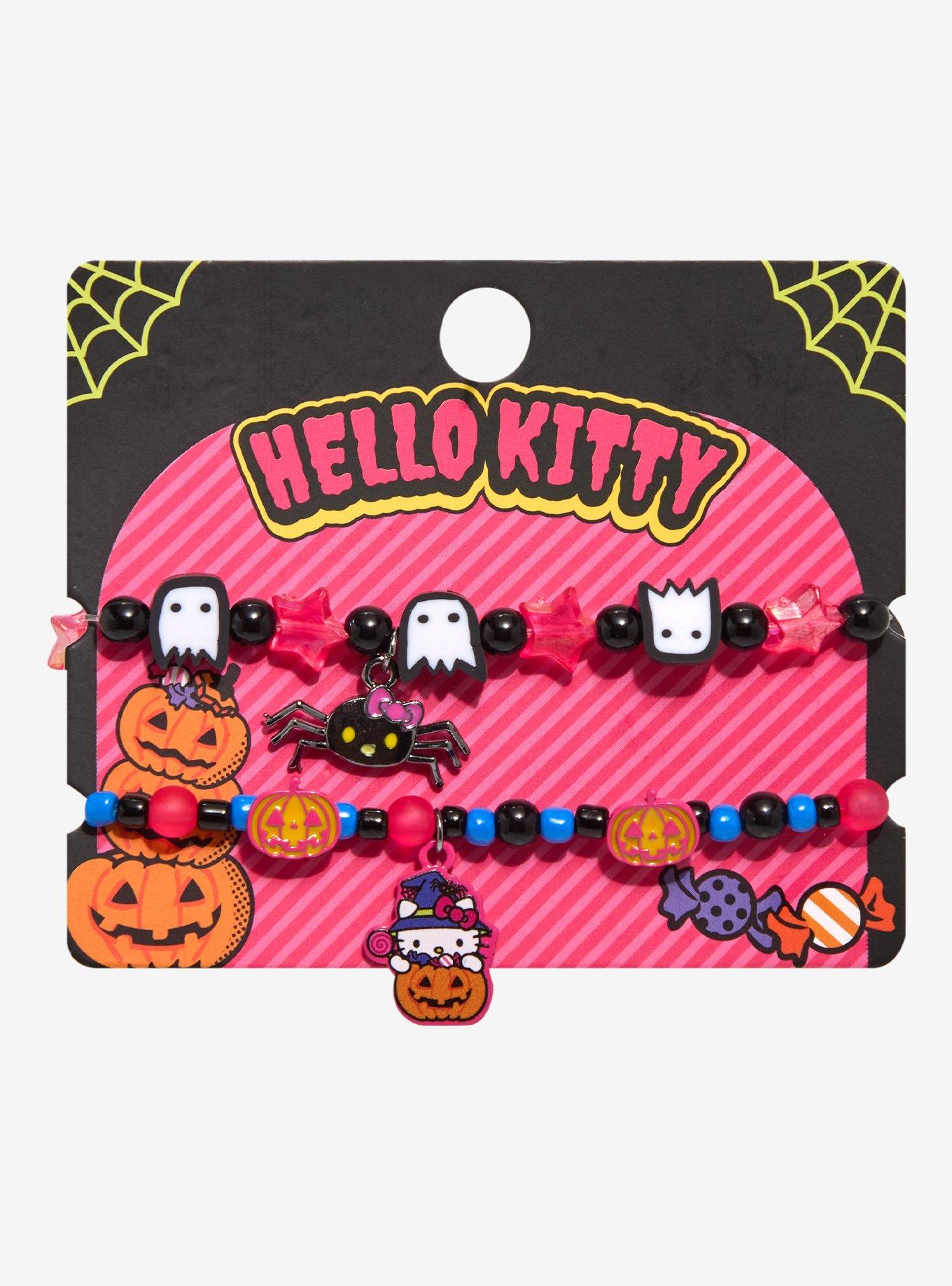 Hello Kitty Halloween Spider Bead Bracelet Set, , hi-res