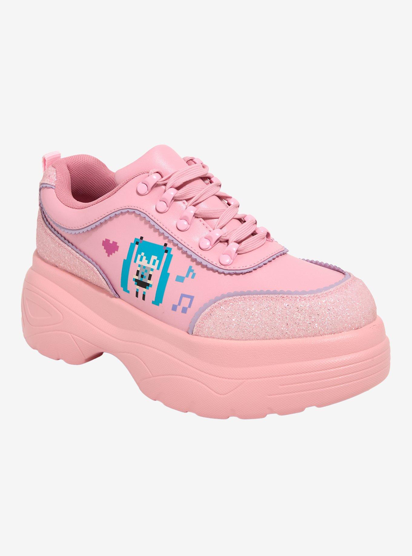 Koi X Hatsune Miku Pink Pixel Chunky Sneakers, , hi-res