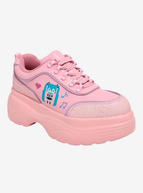 Koi X Hatsune Miku Pink Pixel Chunky Sneakers | Hot Topic