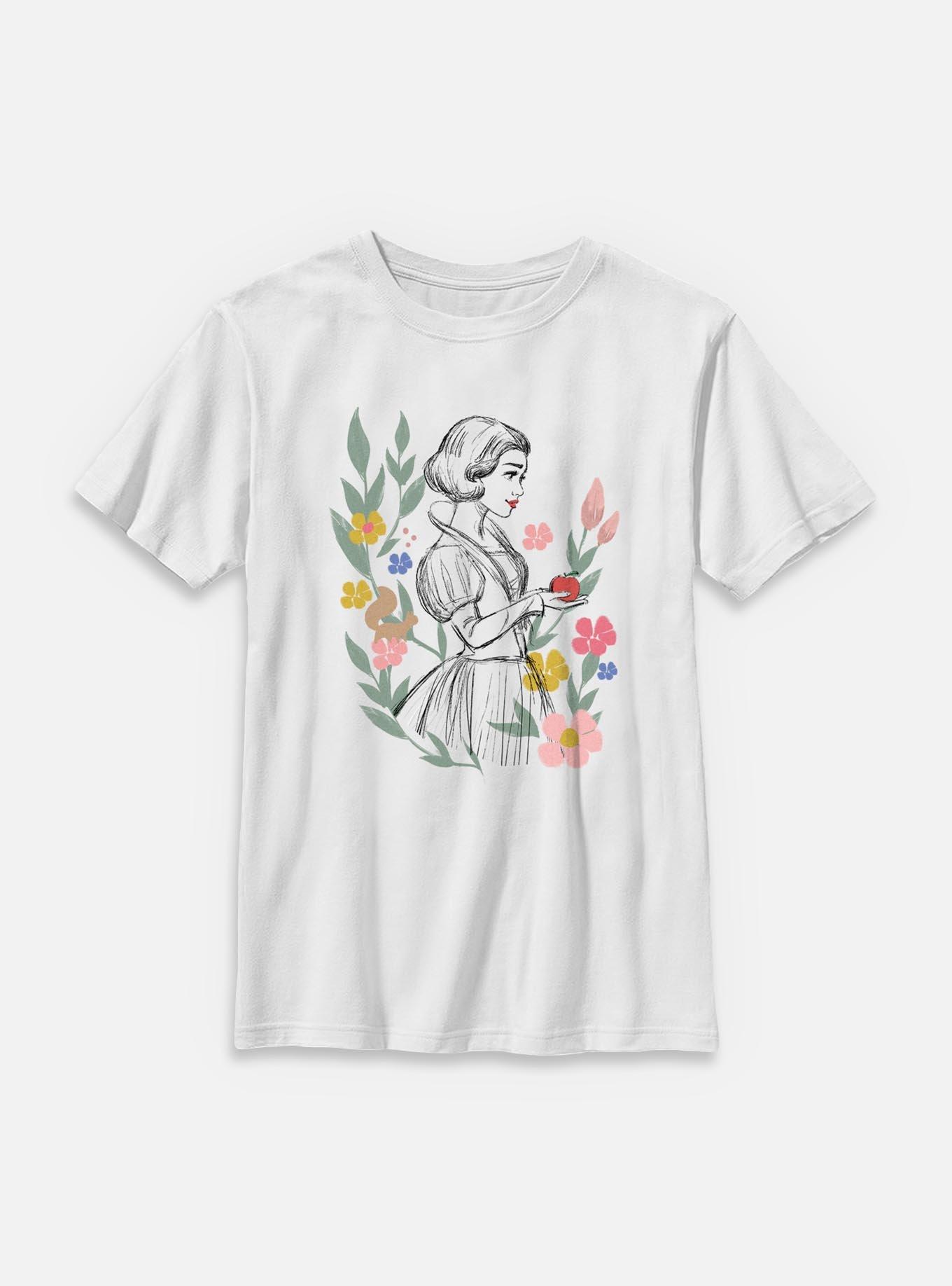 Disney Snow White Live Action Apple Sketch Youth T-Shirt, , hi-res