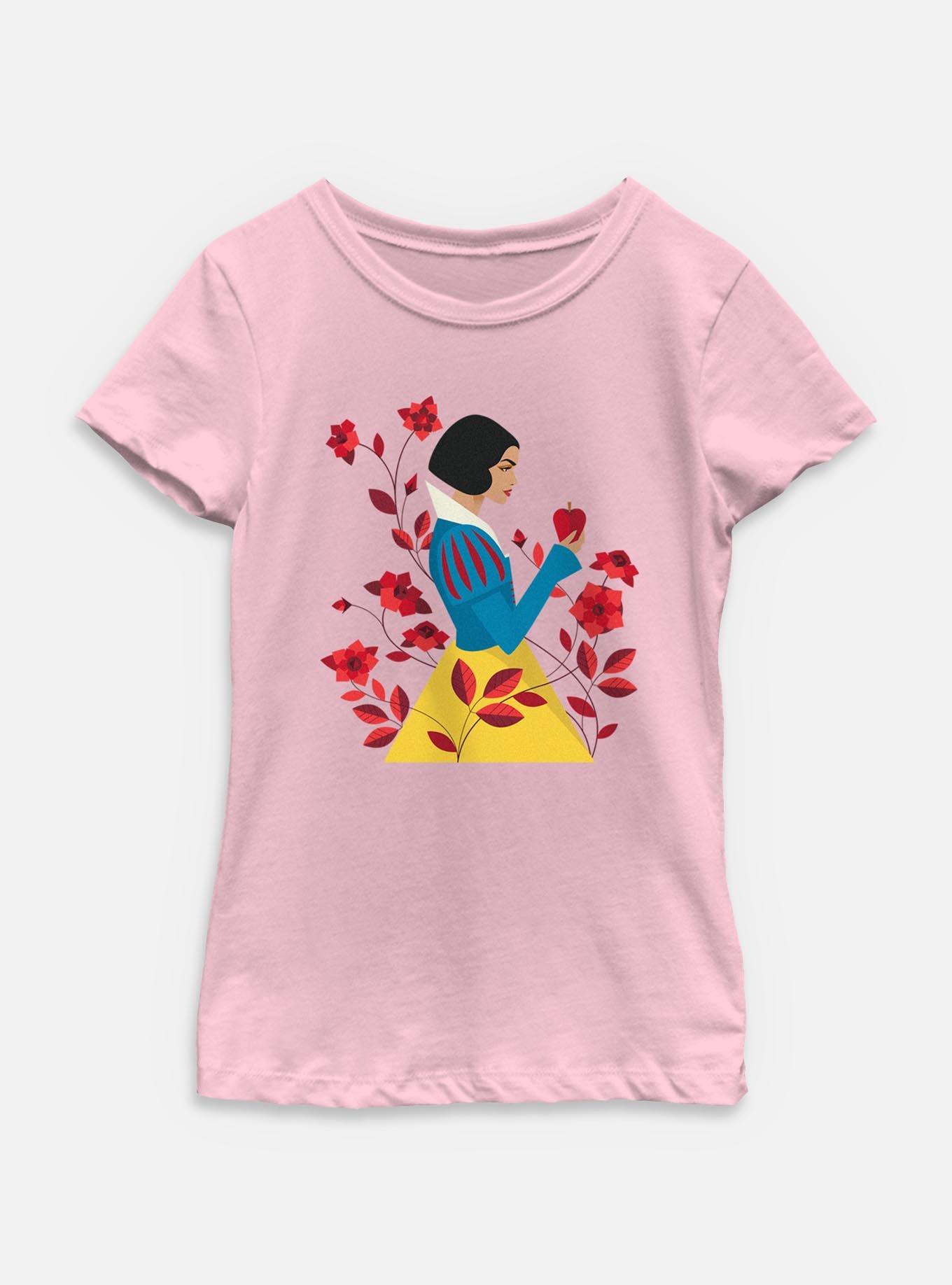 Disney Snow White Live Action Snow White With Flowers Youth Girls T-Shirt, , hi-res